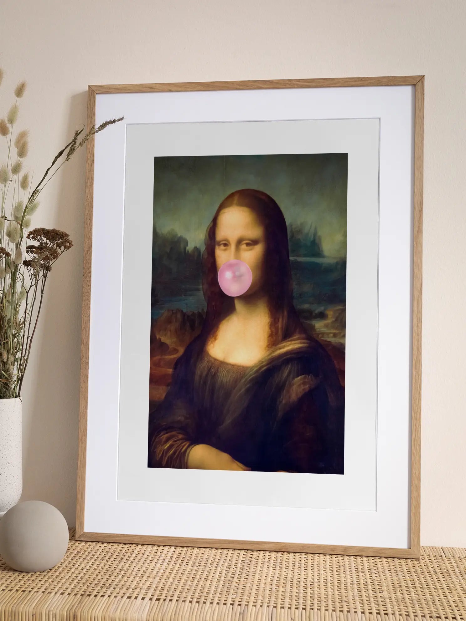 Mona Lisa Bubble Gum Poster