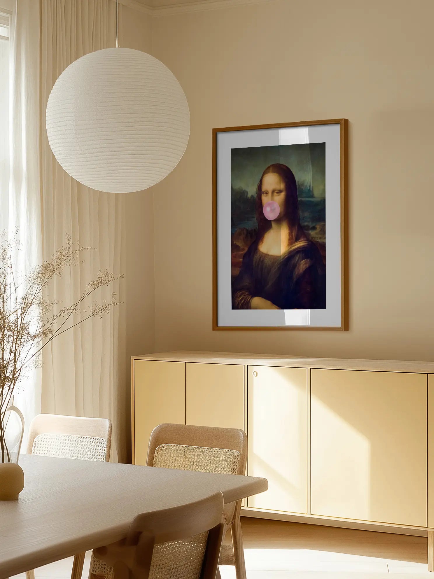 Mona Lisa Bubble Gum Poster