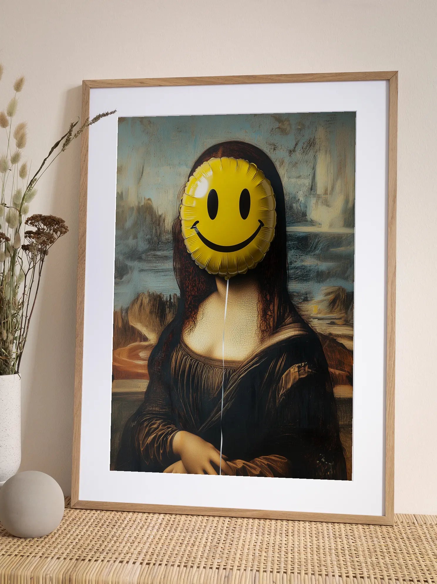 Mona Lisa Smiley Poster