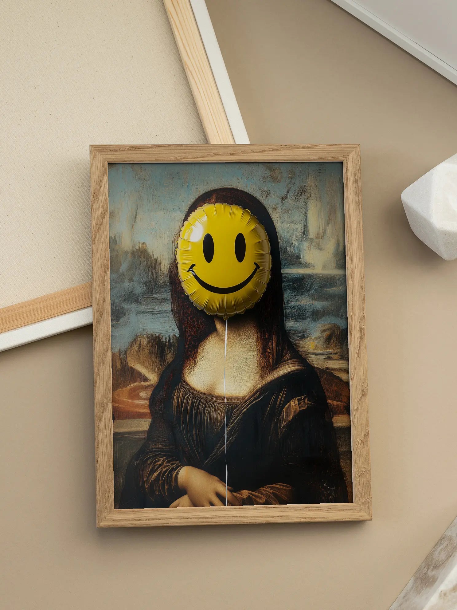 Mona Lisa Smiley Poster