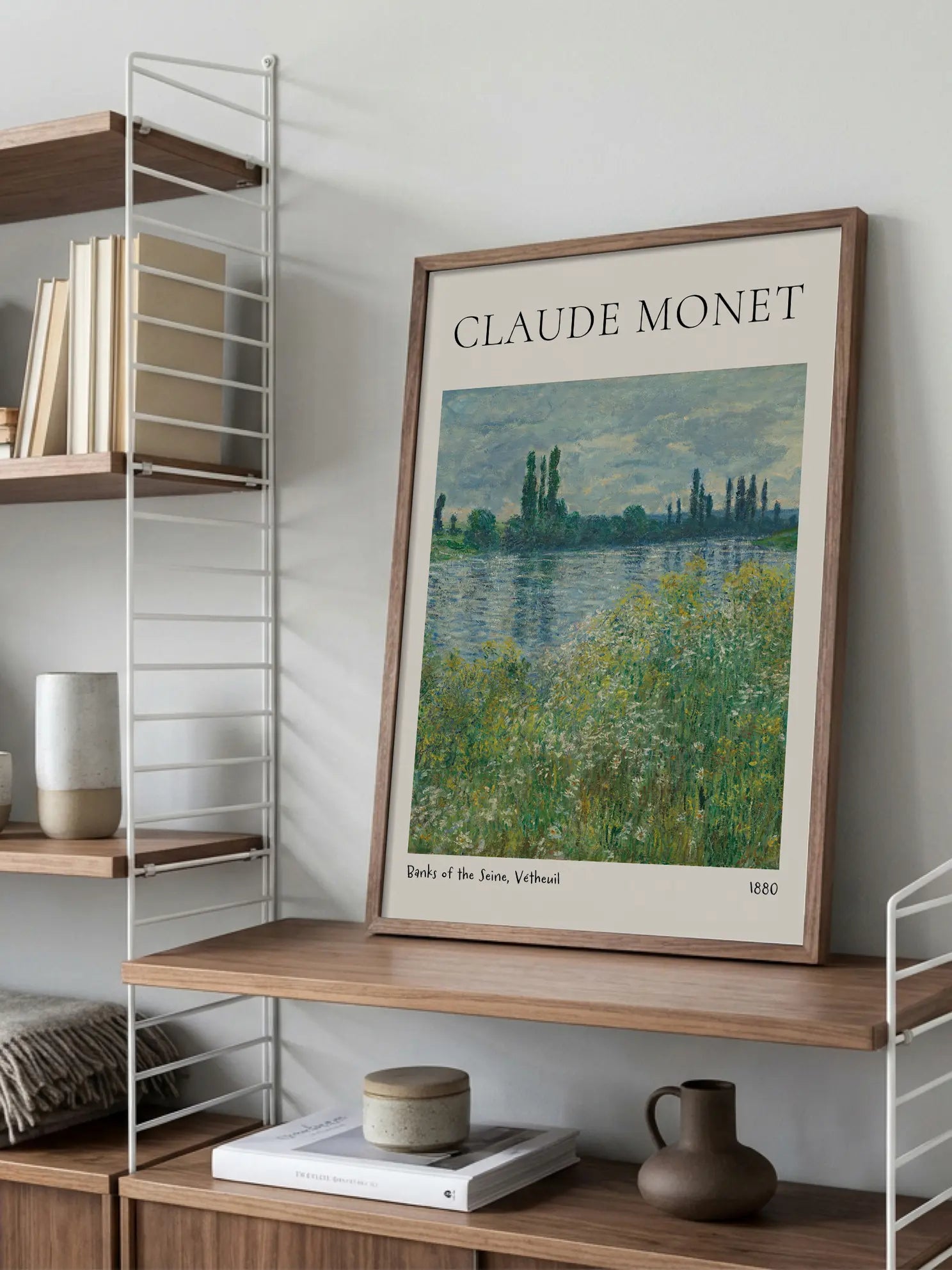 Monet — Banks of the Seine, Vetheuil Poster