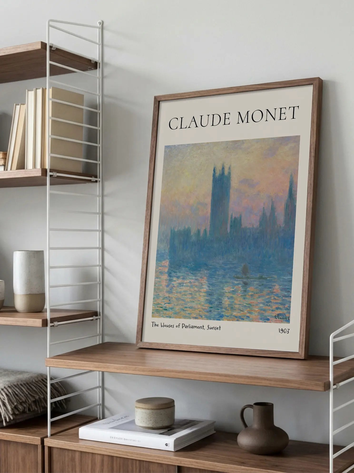 Monet — The Houses of Parliament, Sunset Poster