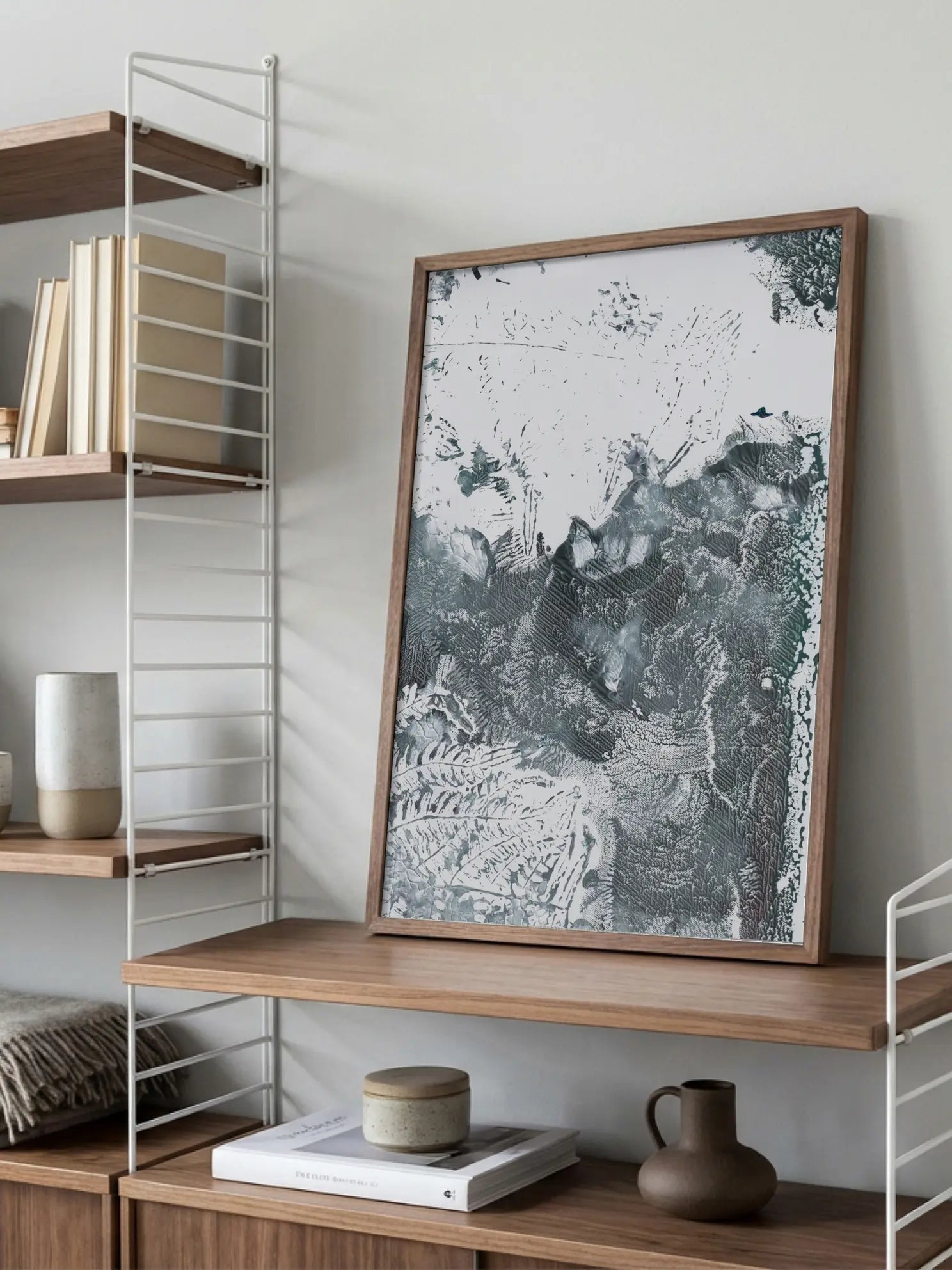 Monochrome Abstract Poster