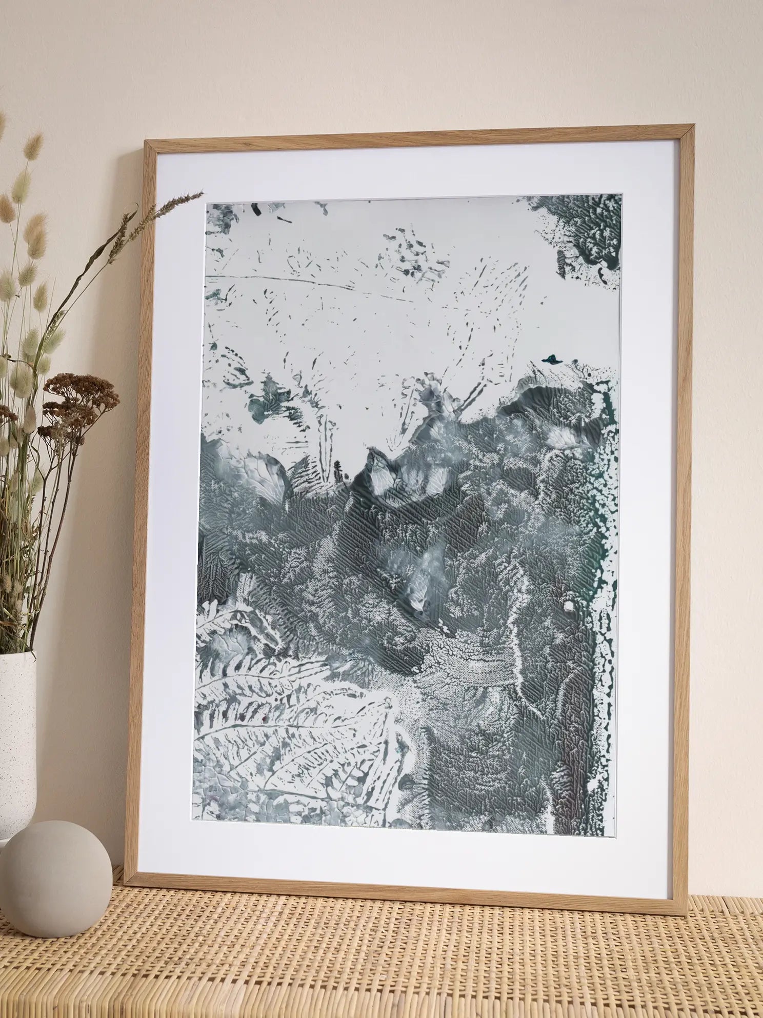Monochrome Abstract Poster