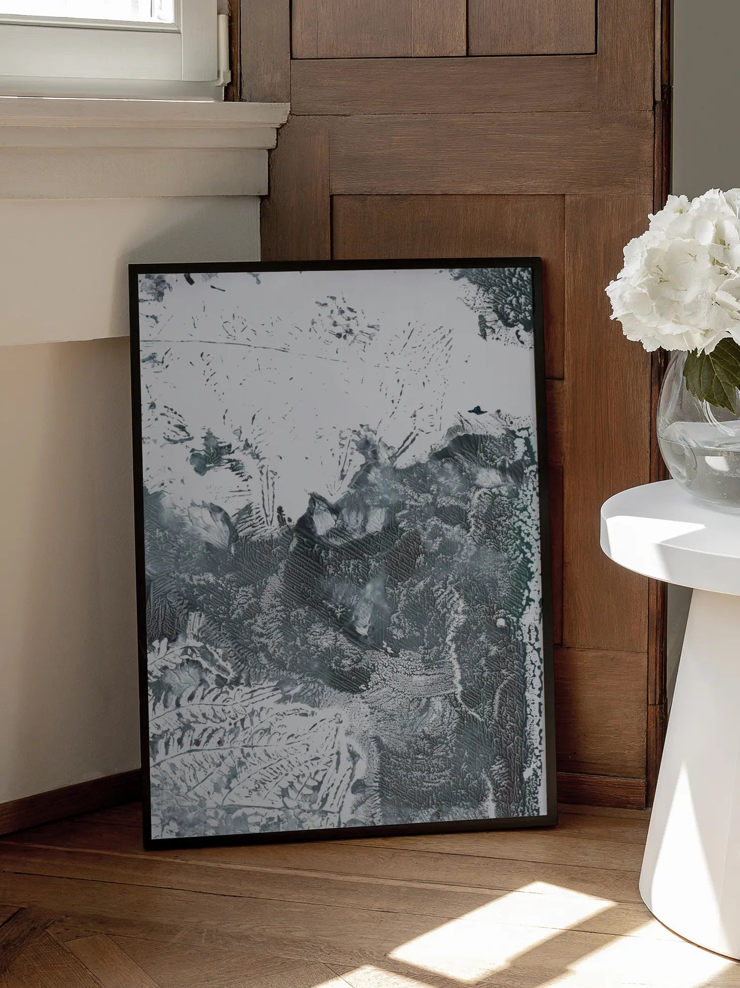 Monochrome Abstract Poster