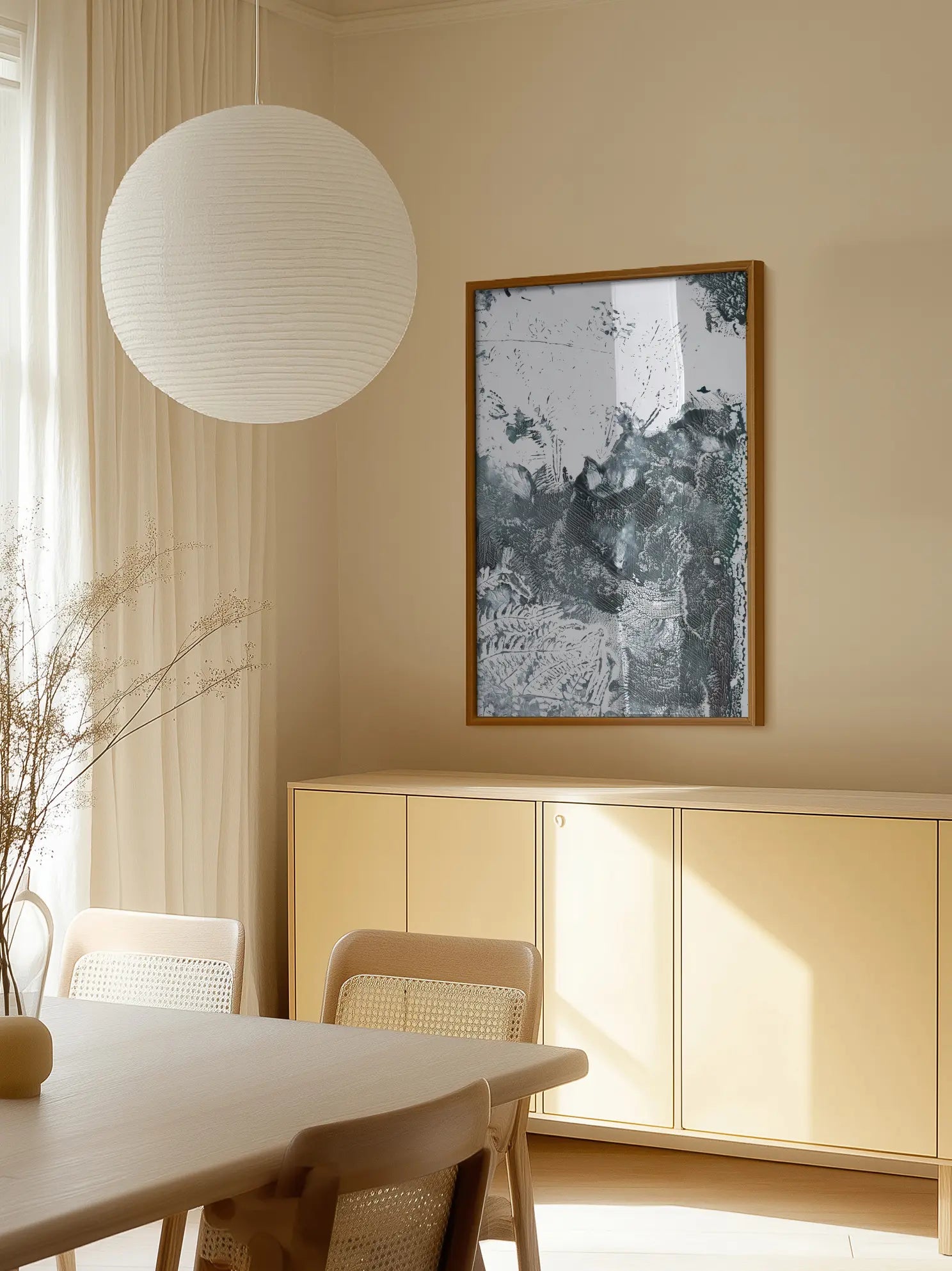 Monochrome Abstract Poster
