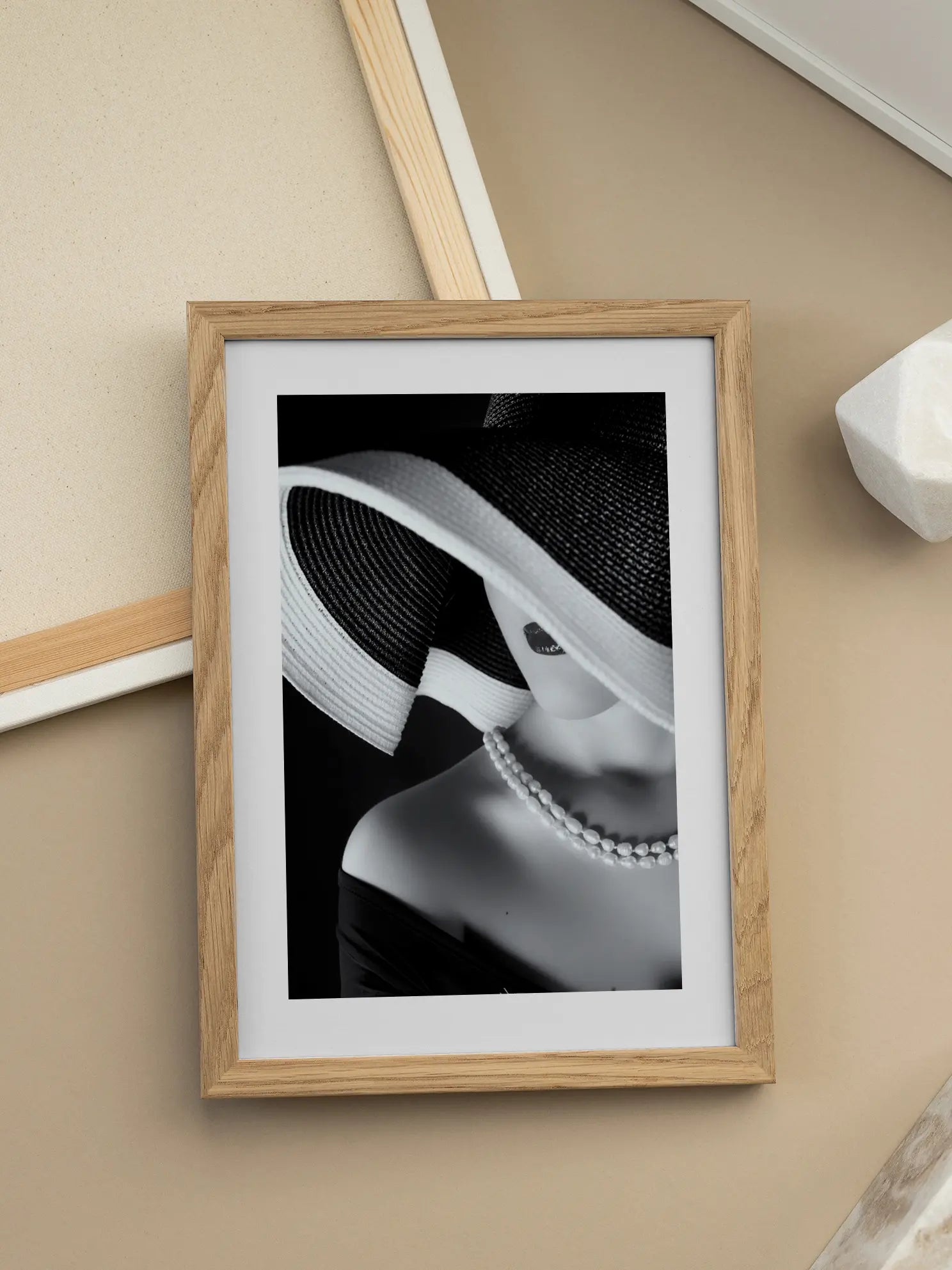 Monochrome Hat Poster