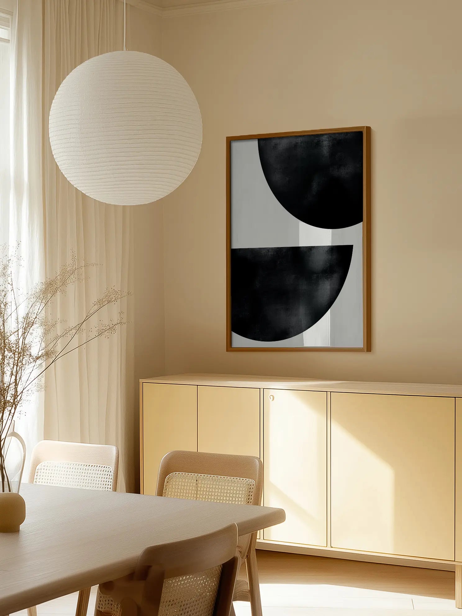 Monochrome Moons Poster