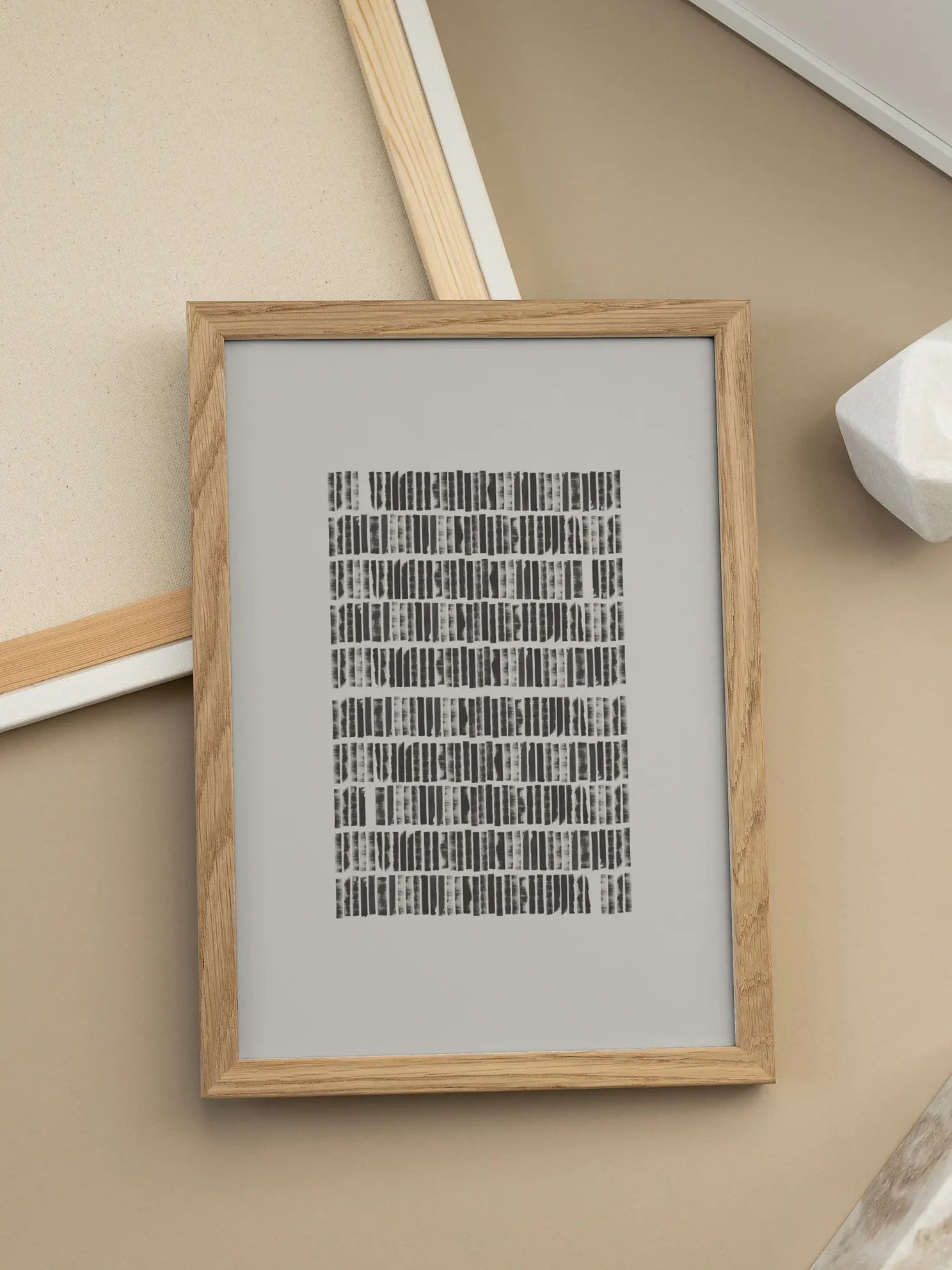 Monochrome Patterns Poster