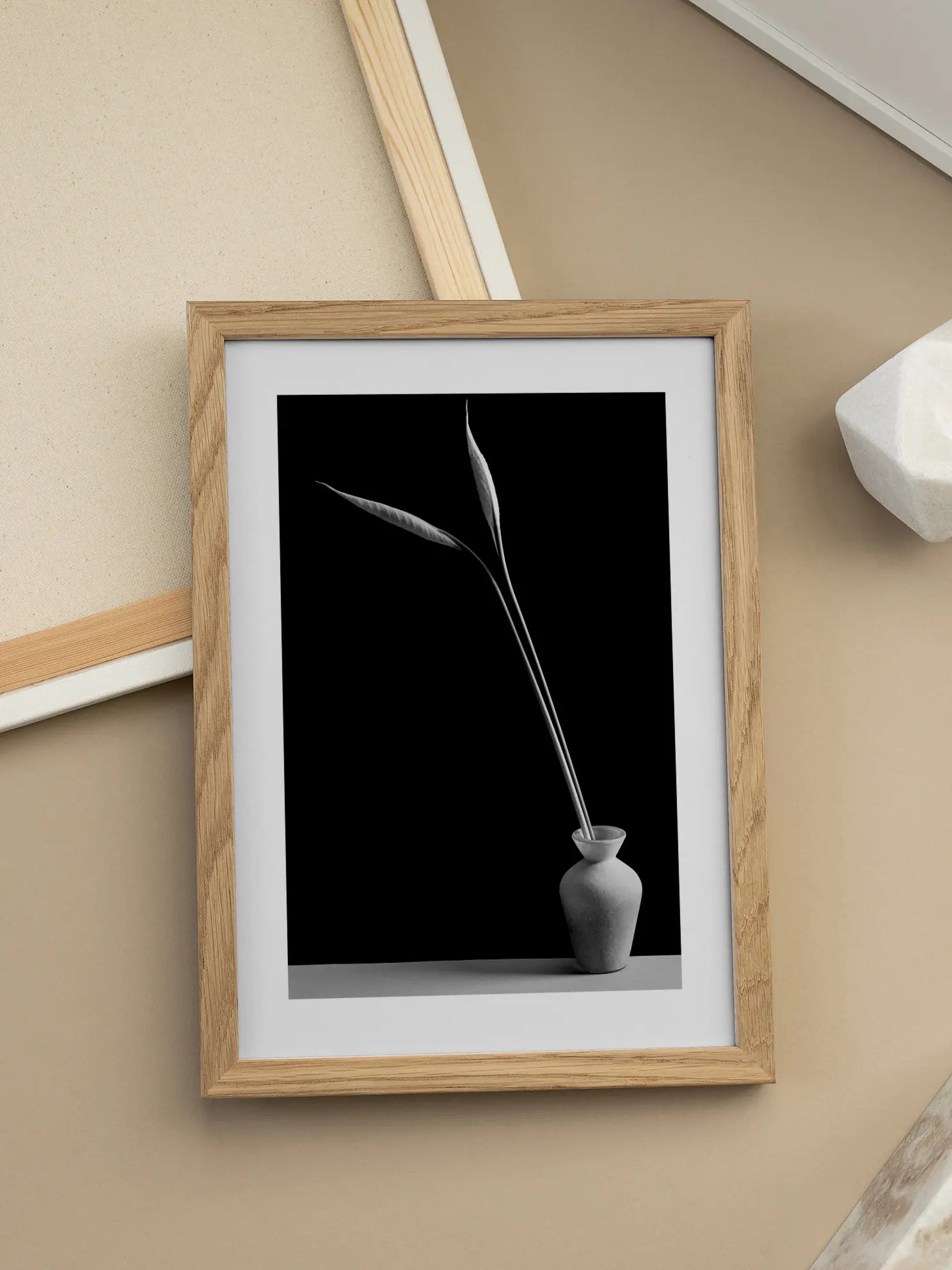 Monochrome Vase No1 Poster