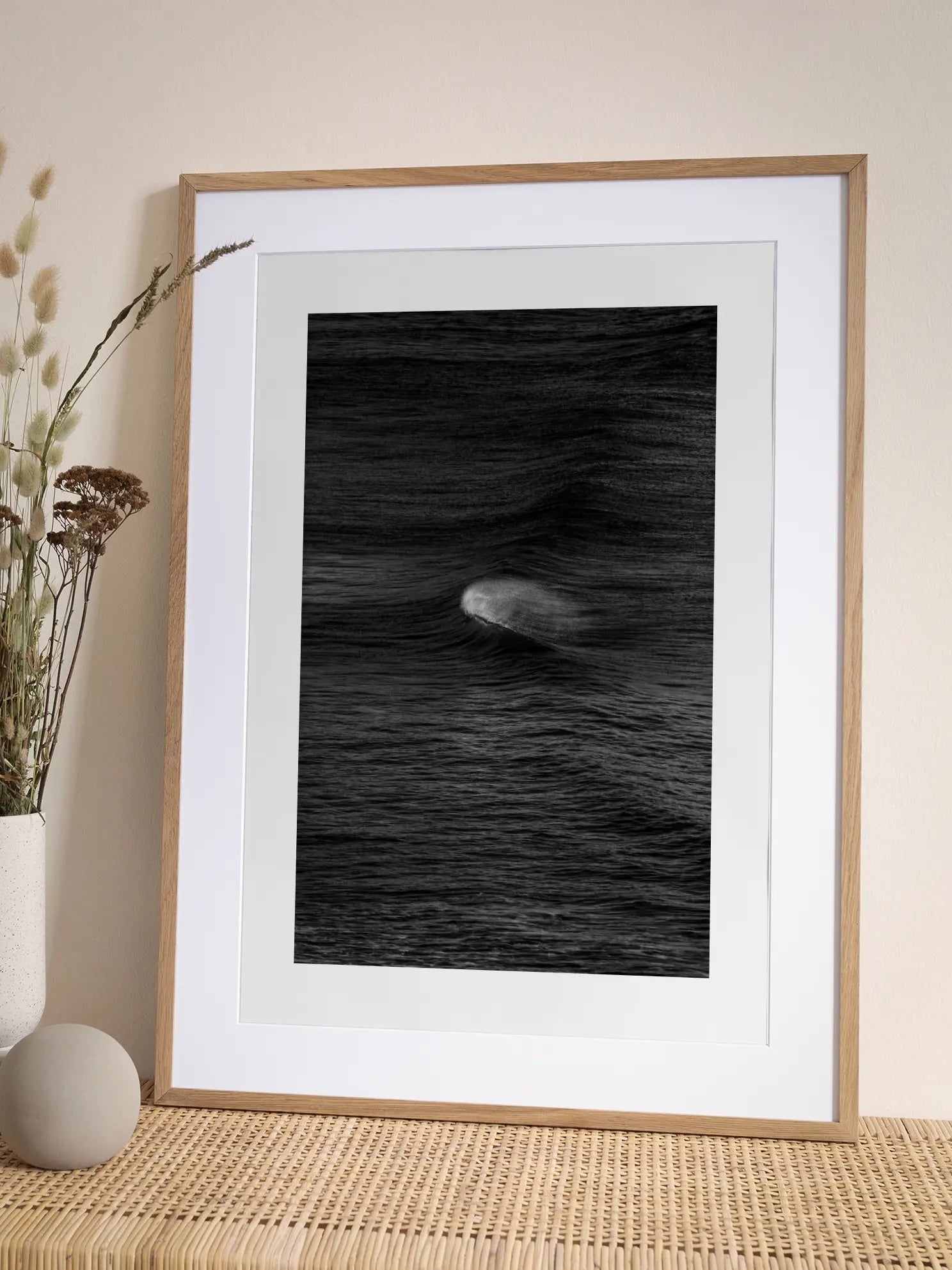 Monochrome Wave Poster