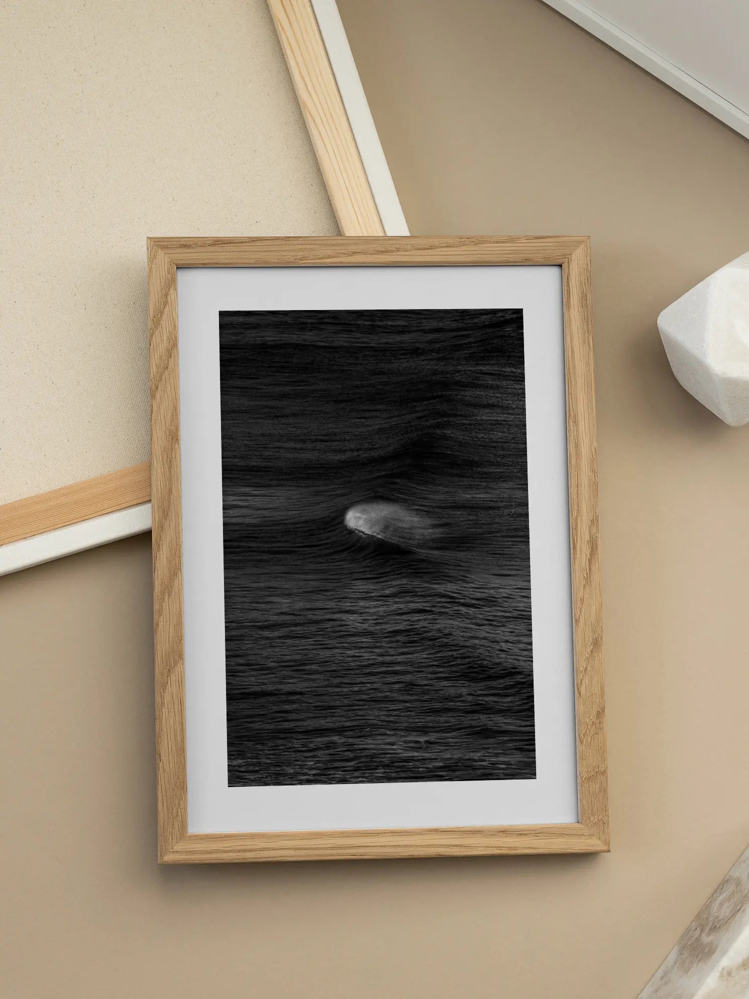 Monochrome Wave Poster