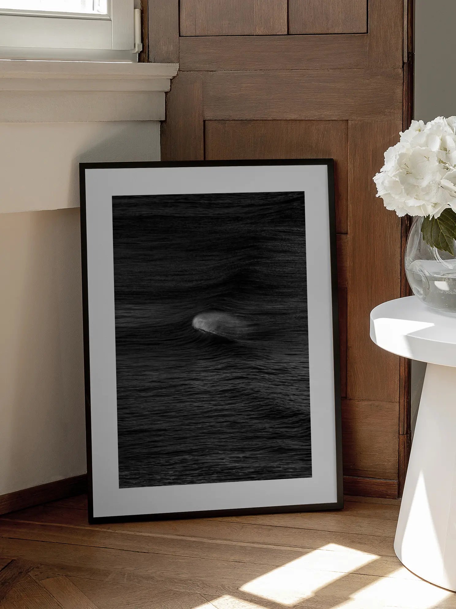 Monochrome Wave Poster