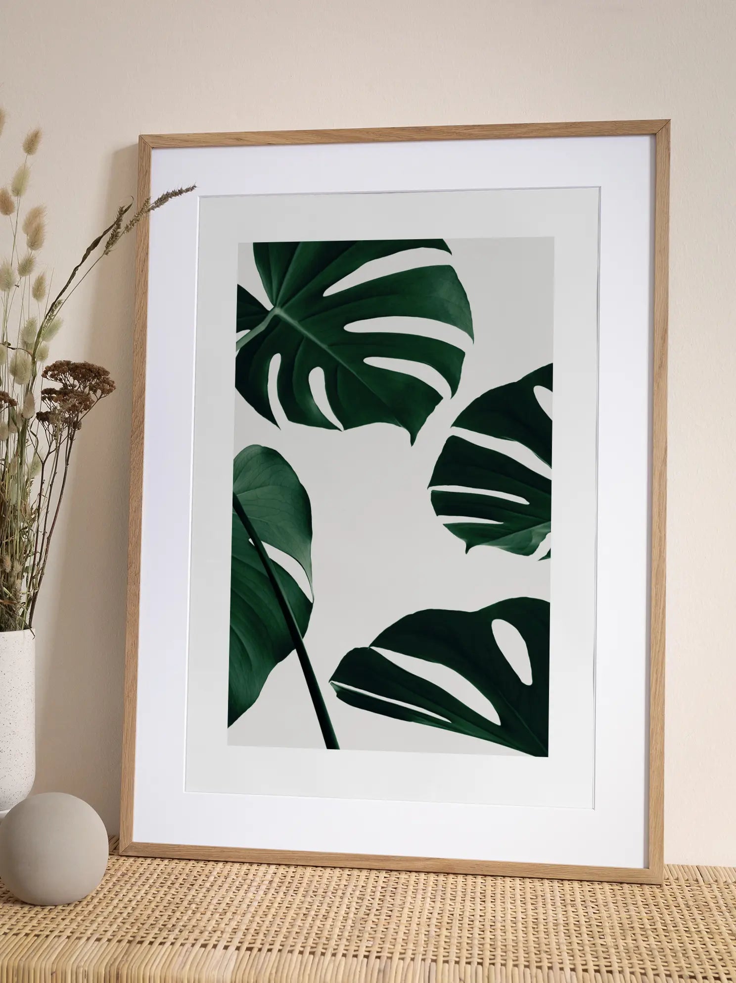 Monstera Leaves Poster