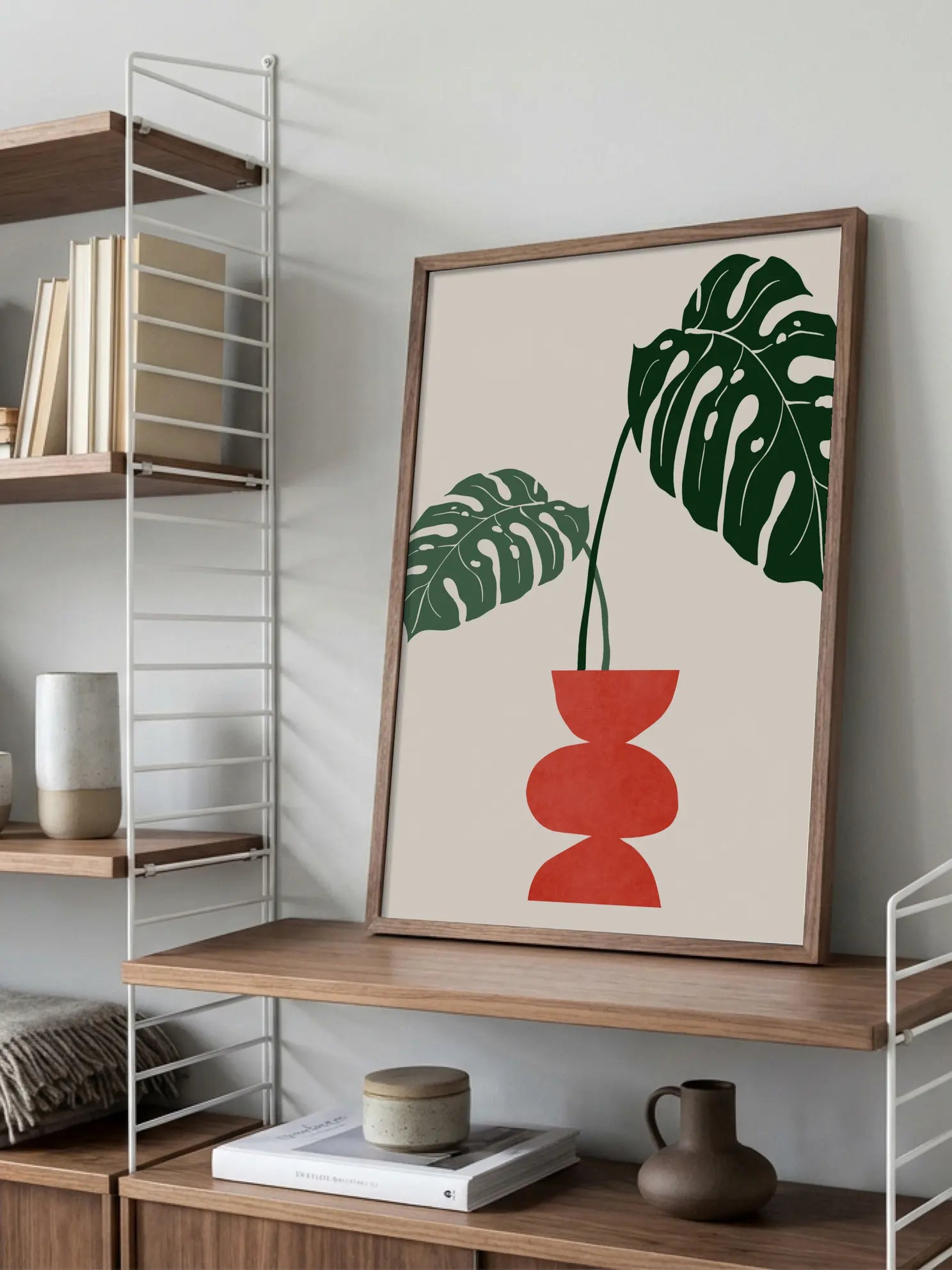Monstera Twins Poster
