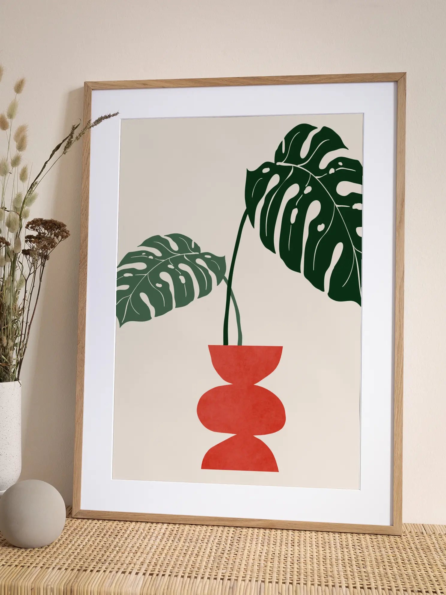 Monstera Twins Poster