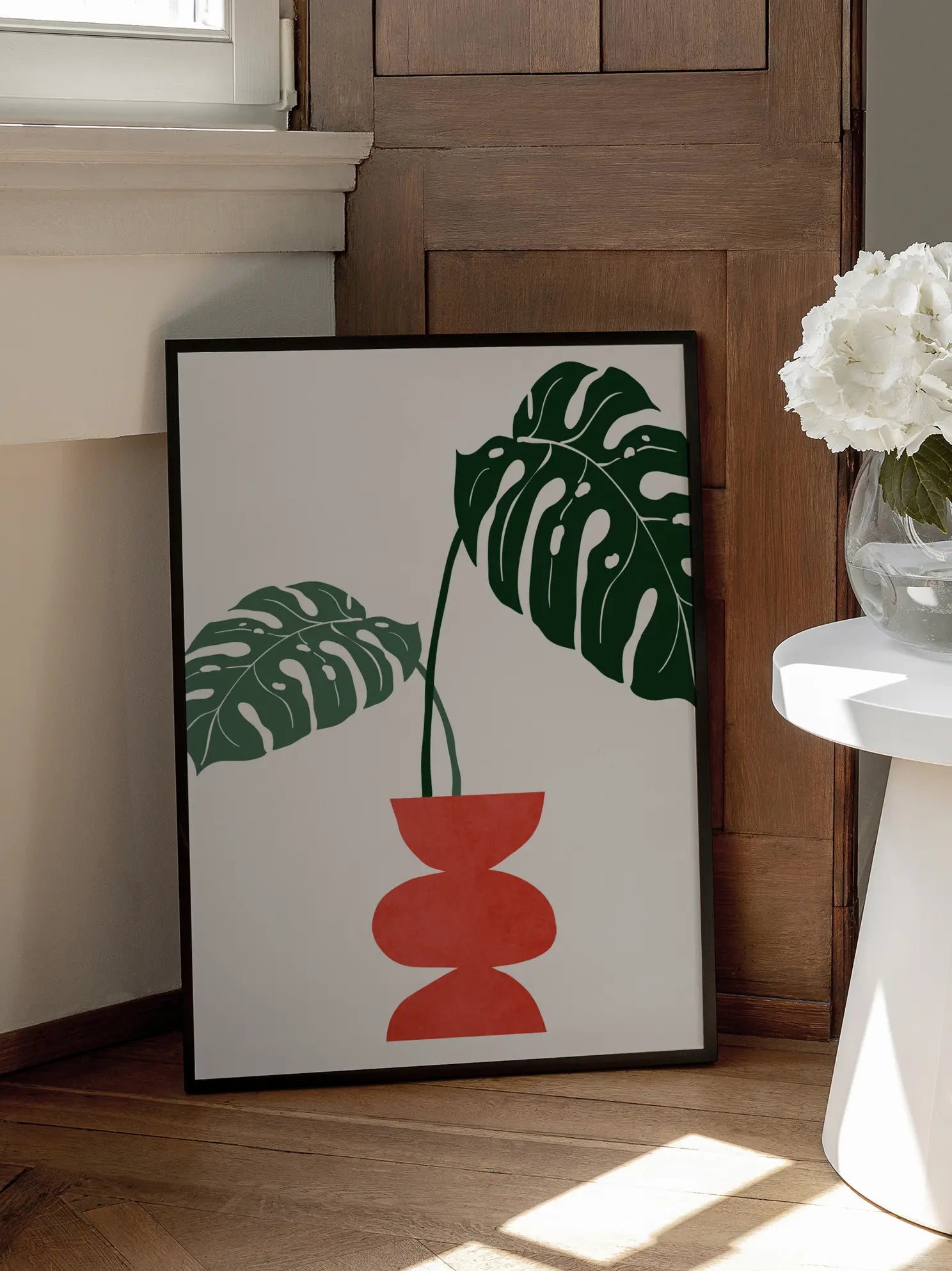 Monstera Twins Poster