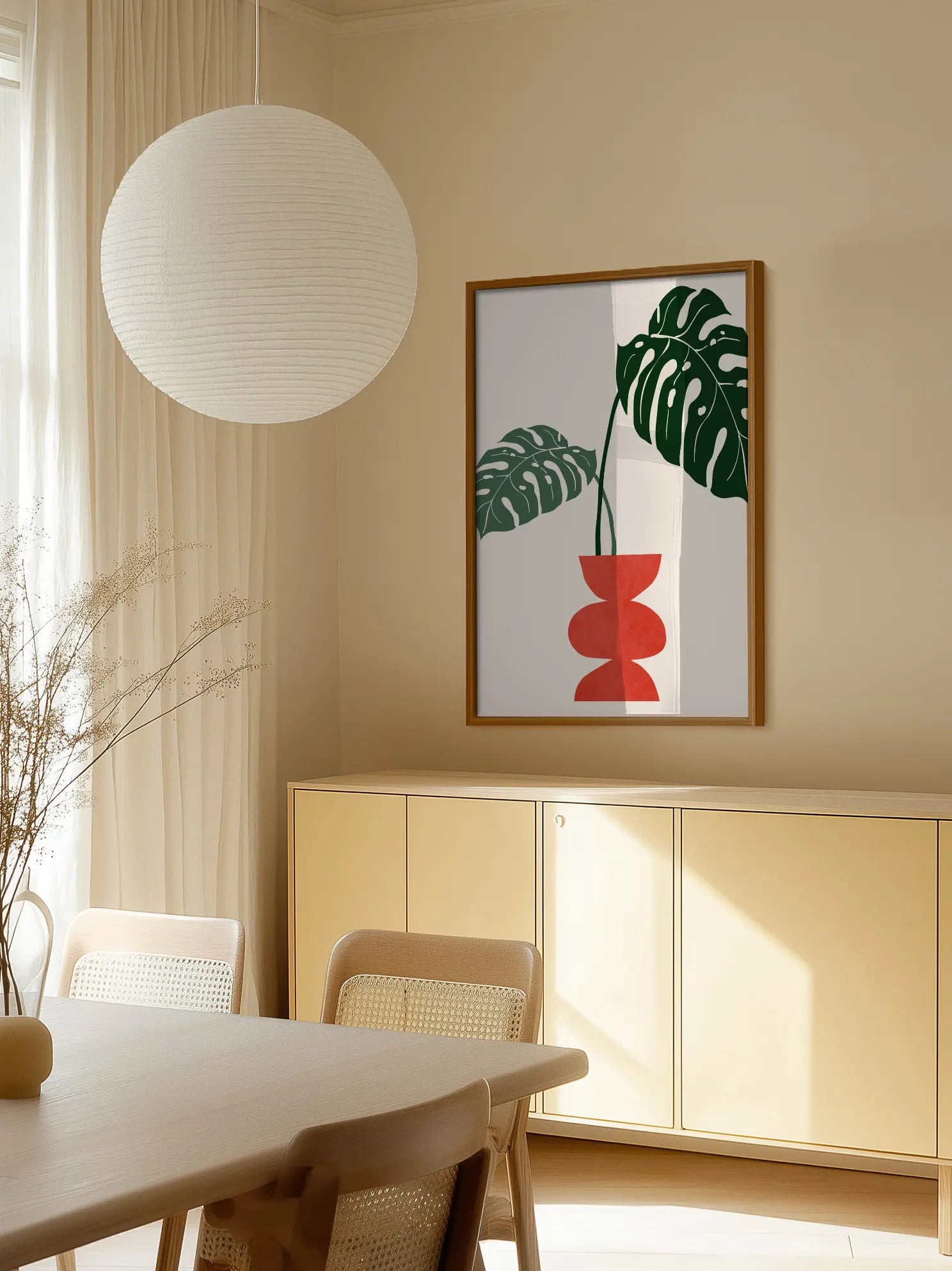 Monstera Twins Poster