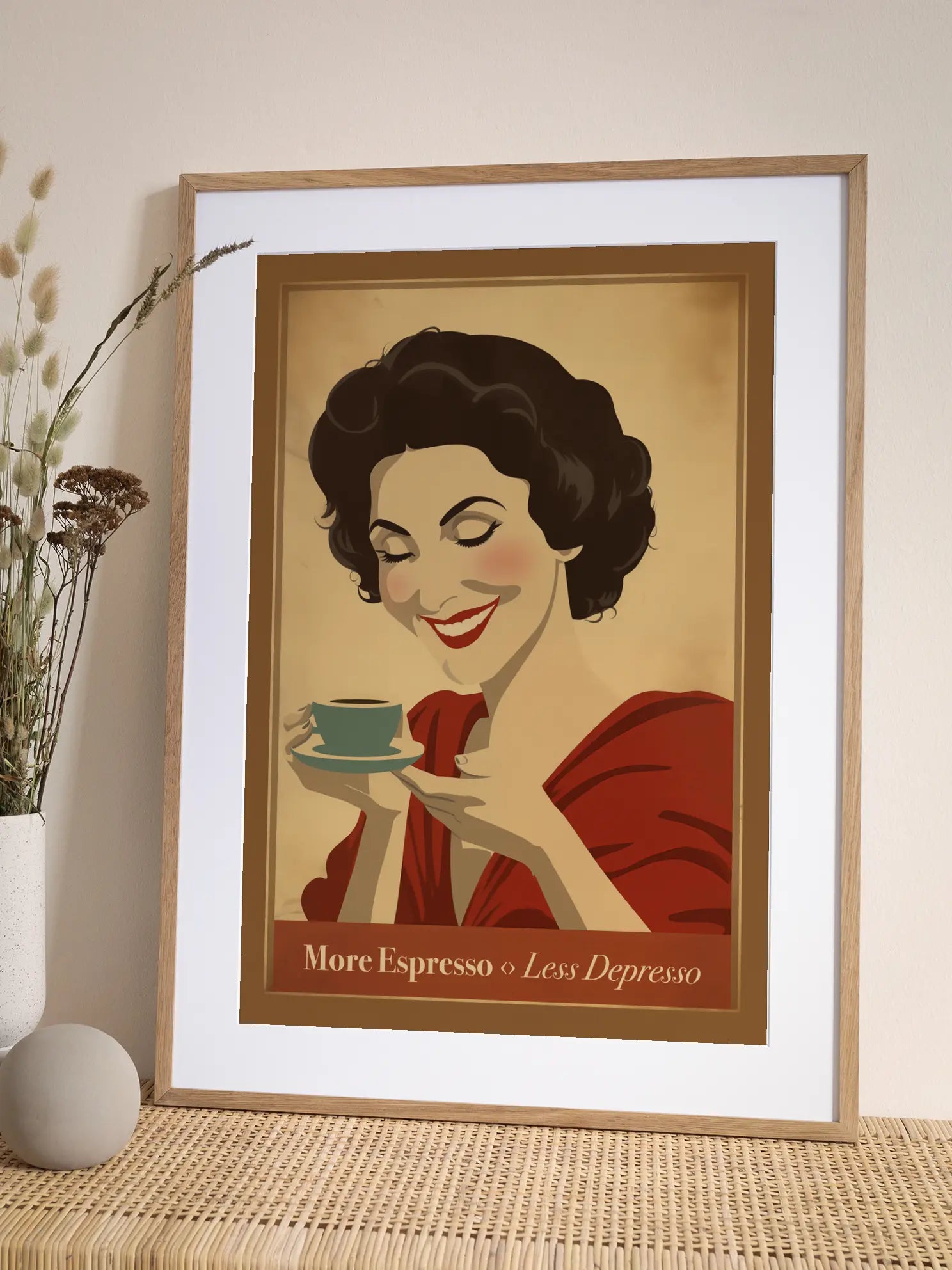 More Espresso - Less Depresso No2 Poster