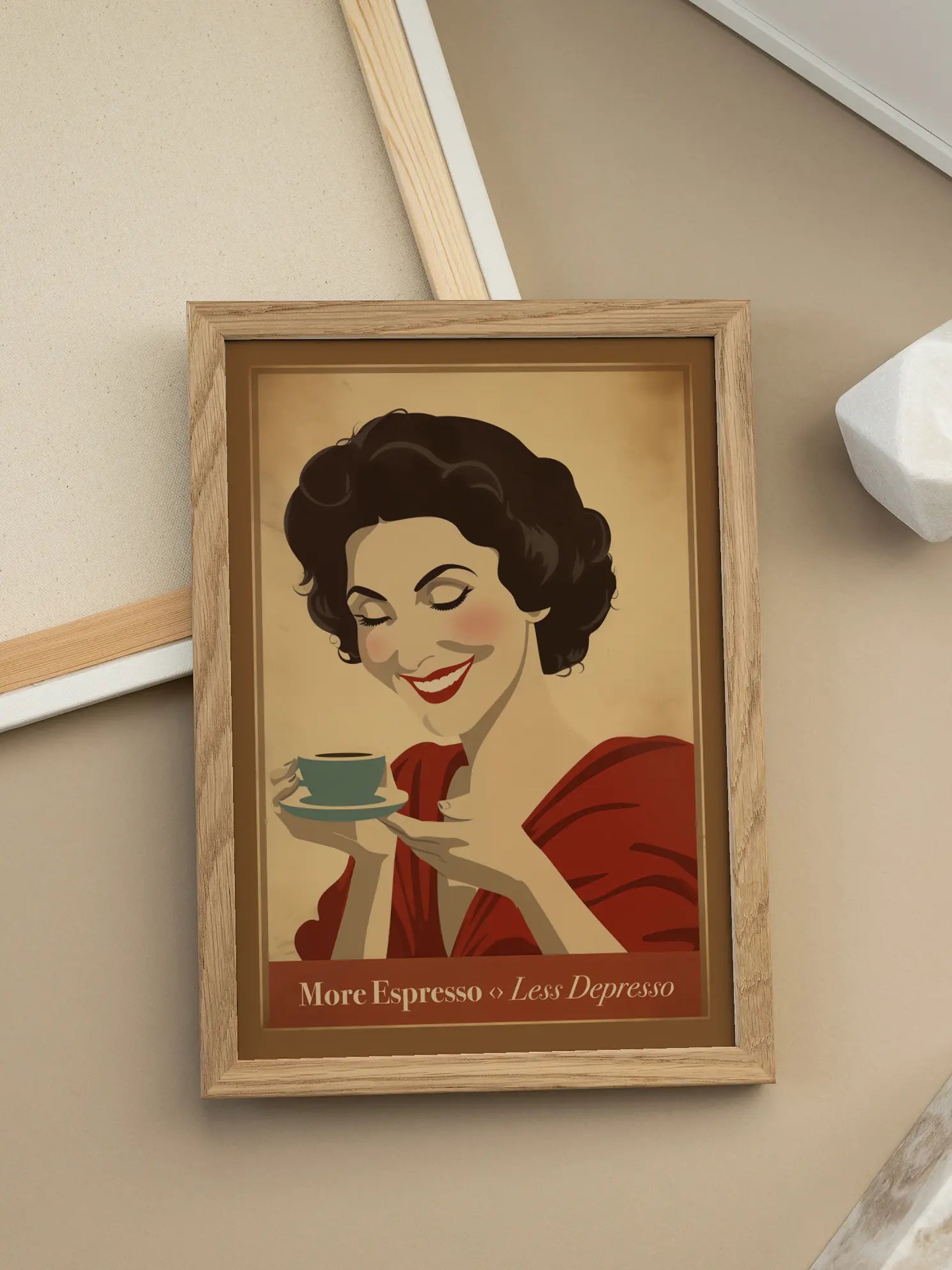 More Espresso - Less Depresso No2 Poster