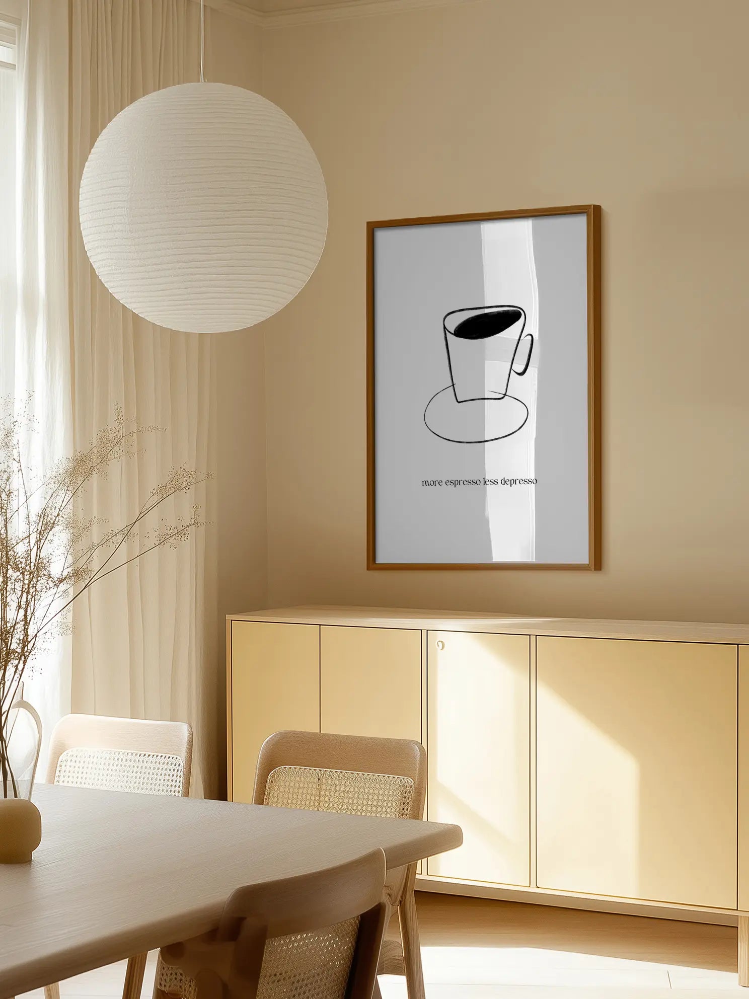 More Espresso Less Depresso Quote Poster