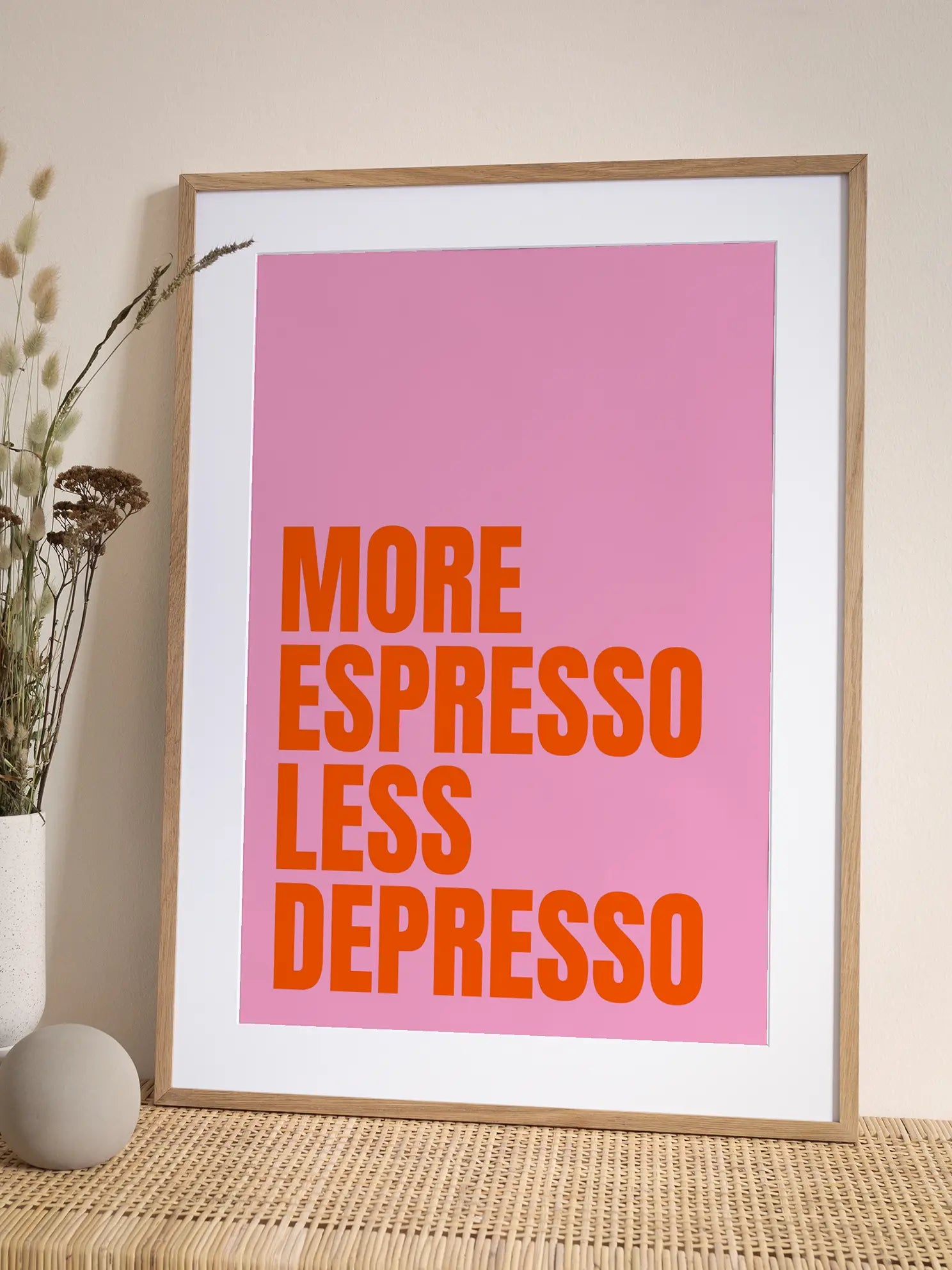 More Espresso Less Depresso Poster