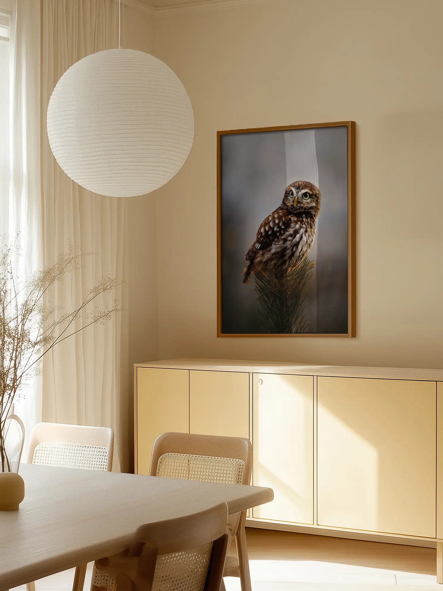 Morning With Owl Poster