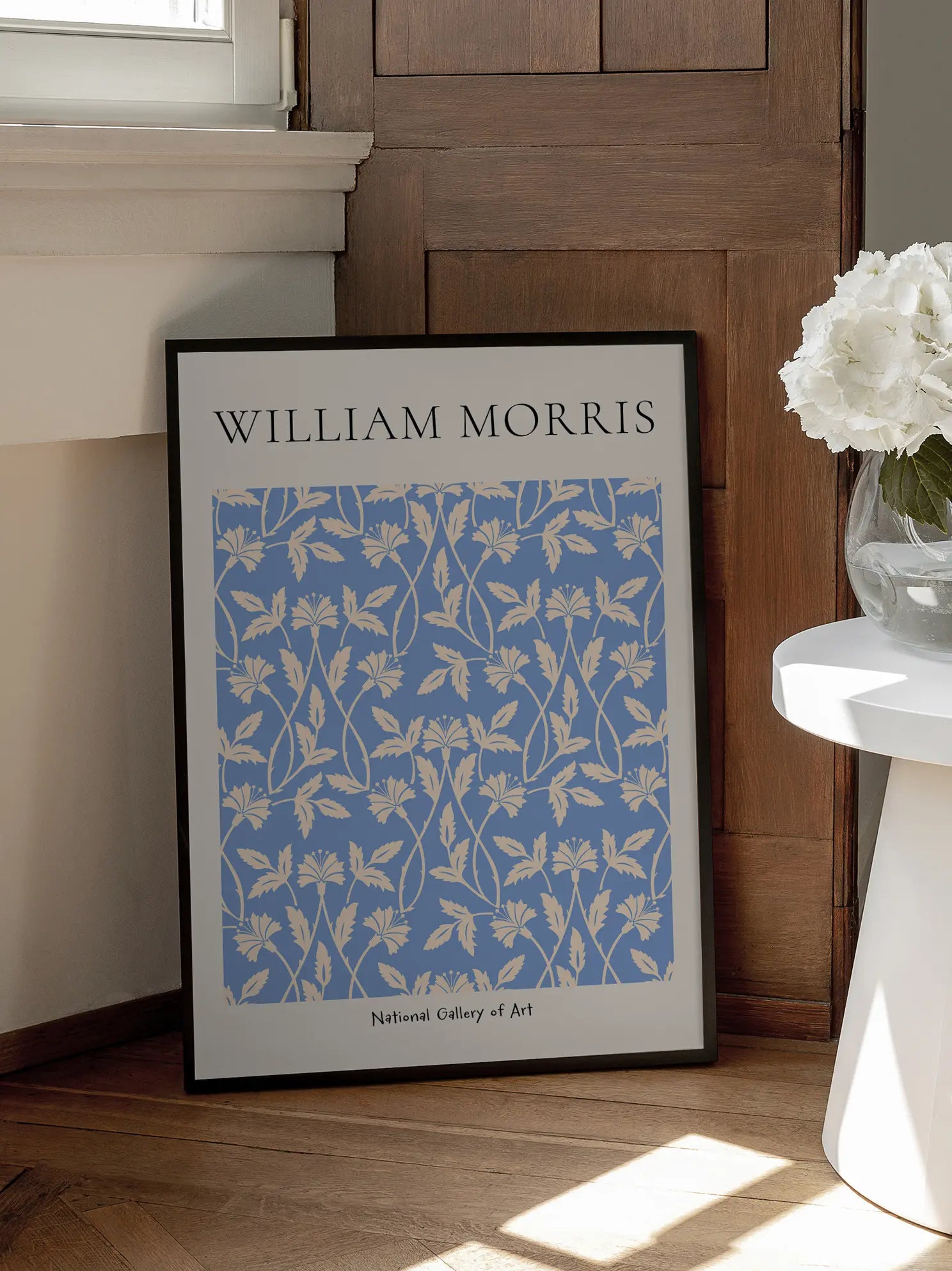 Morris — Blue Vine Flowers Poster