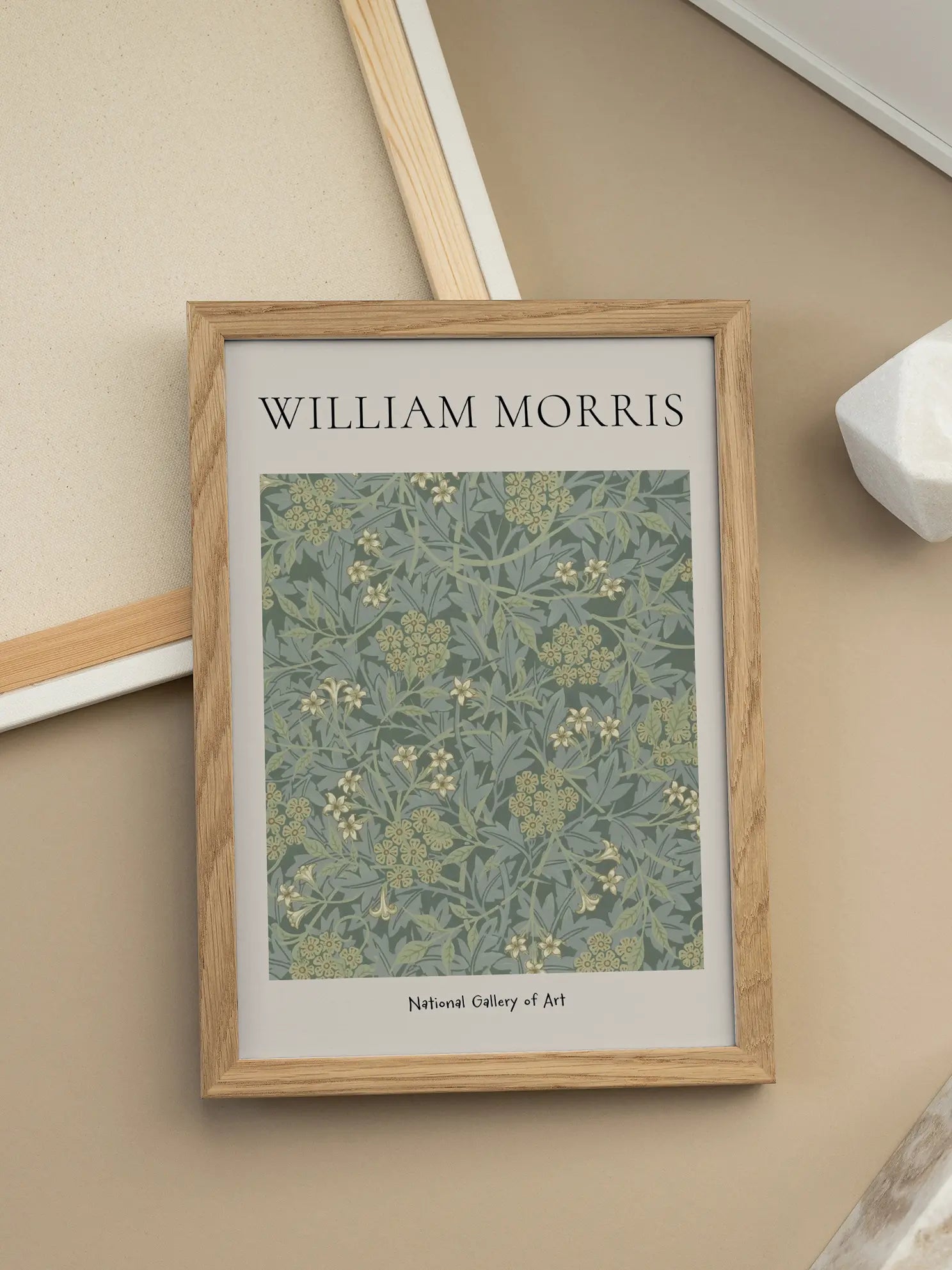 Morris — Green Floral Pattern Poster
