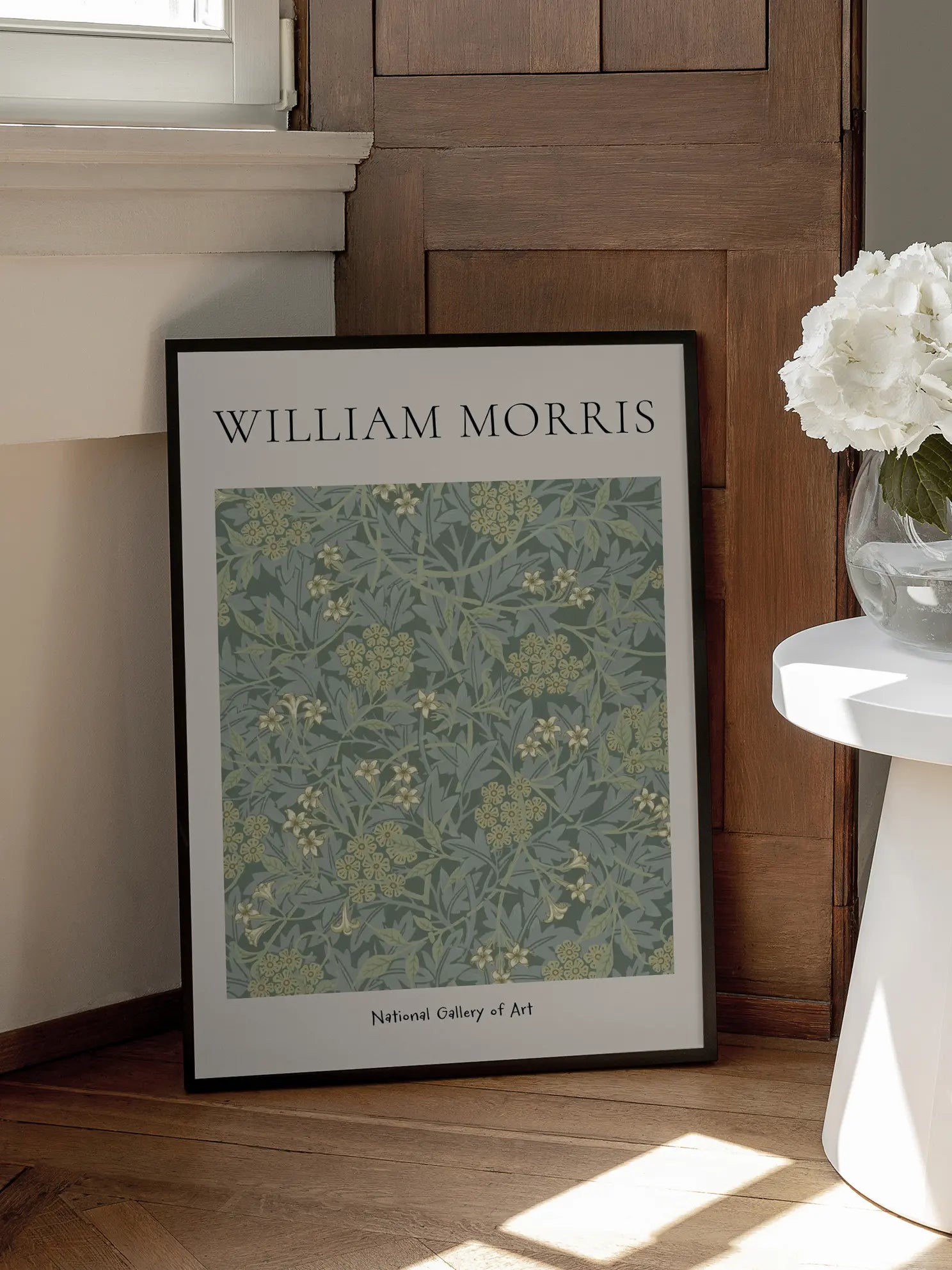 Morris — Green Floral Pattern Poster