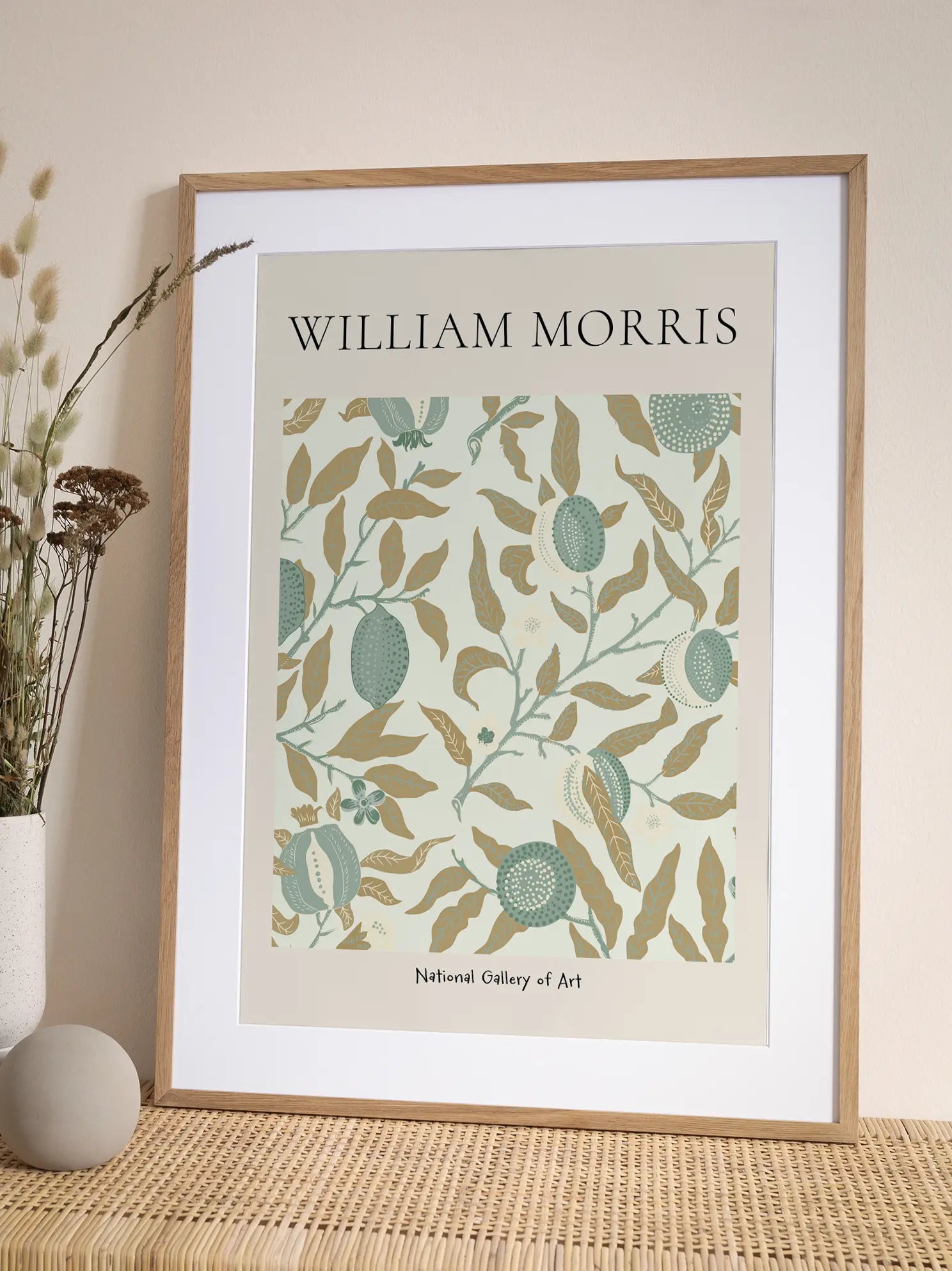 Morris — Pomegranate Pattern Poster
