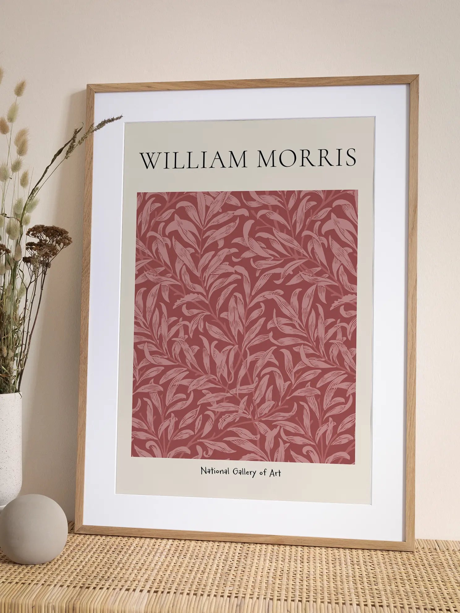 Morris — Red Foliage Poster