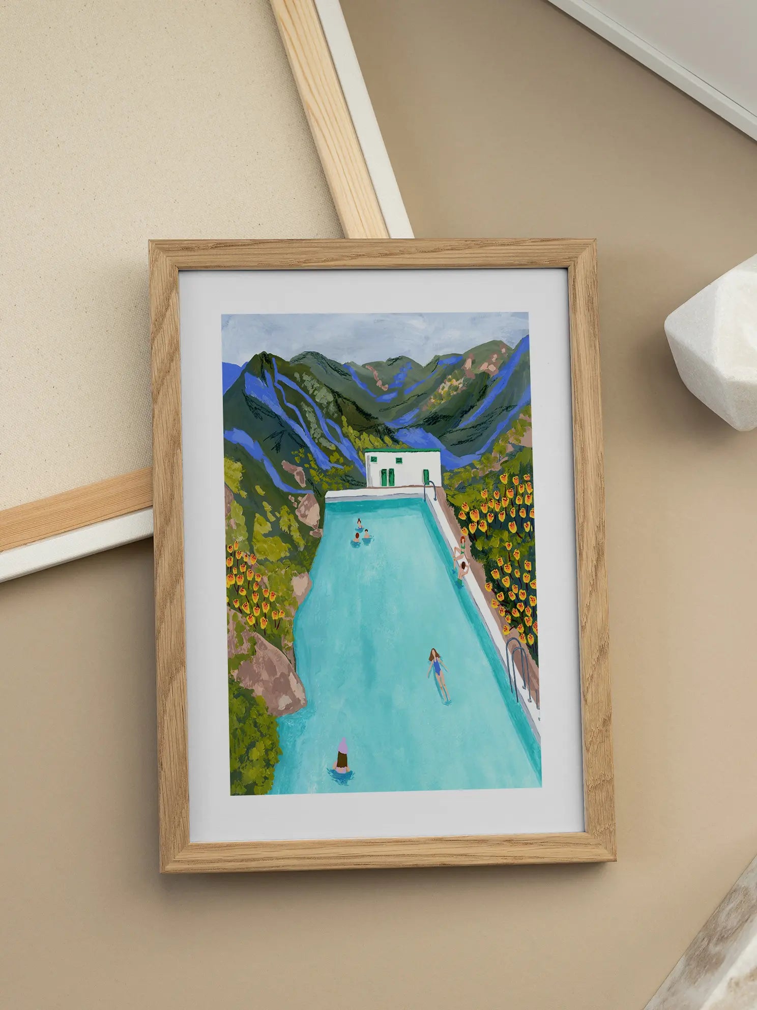 Mountain Pool Poster
