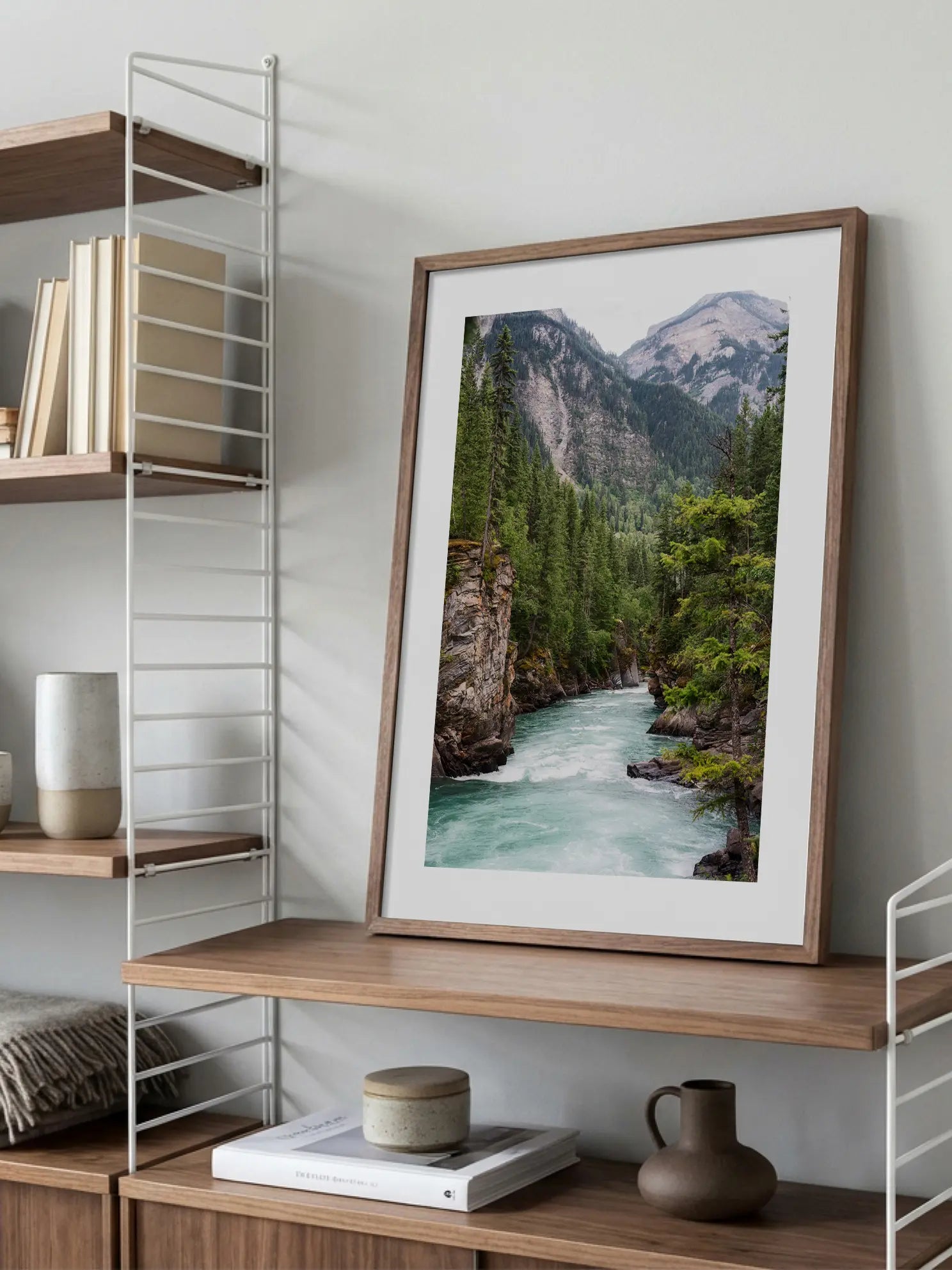 Mountain River Poster