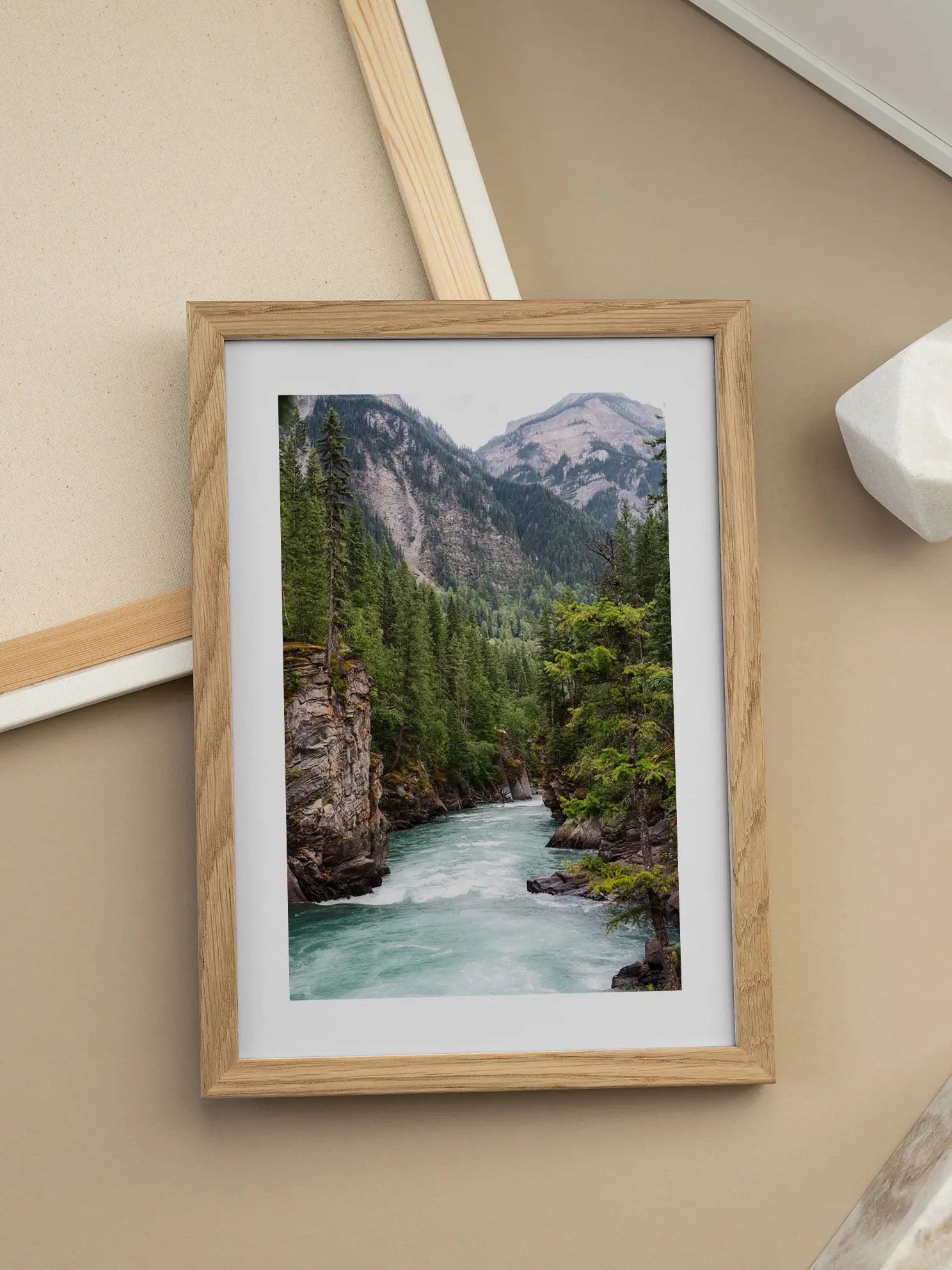 Mountain River Poster