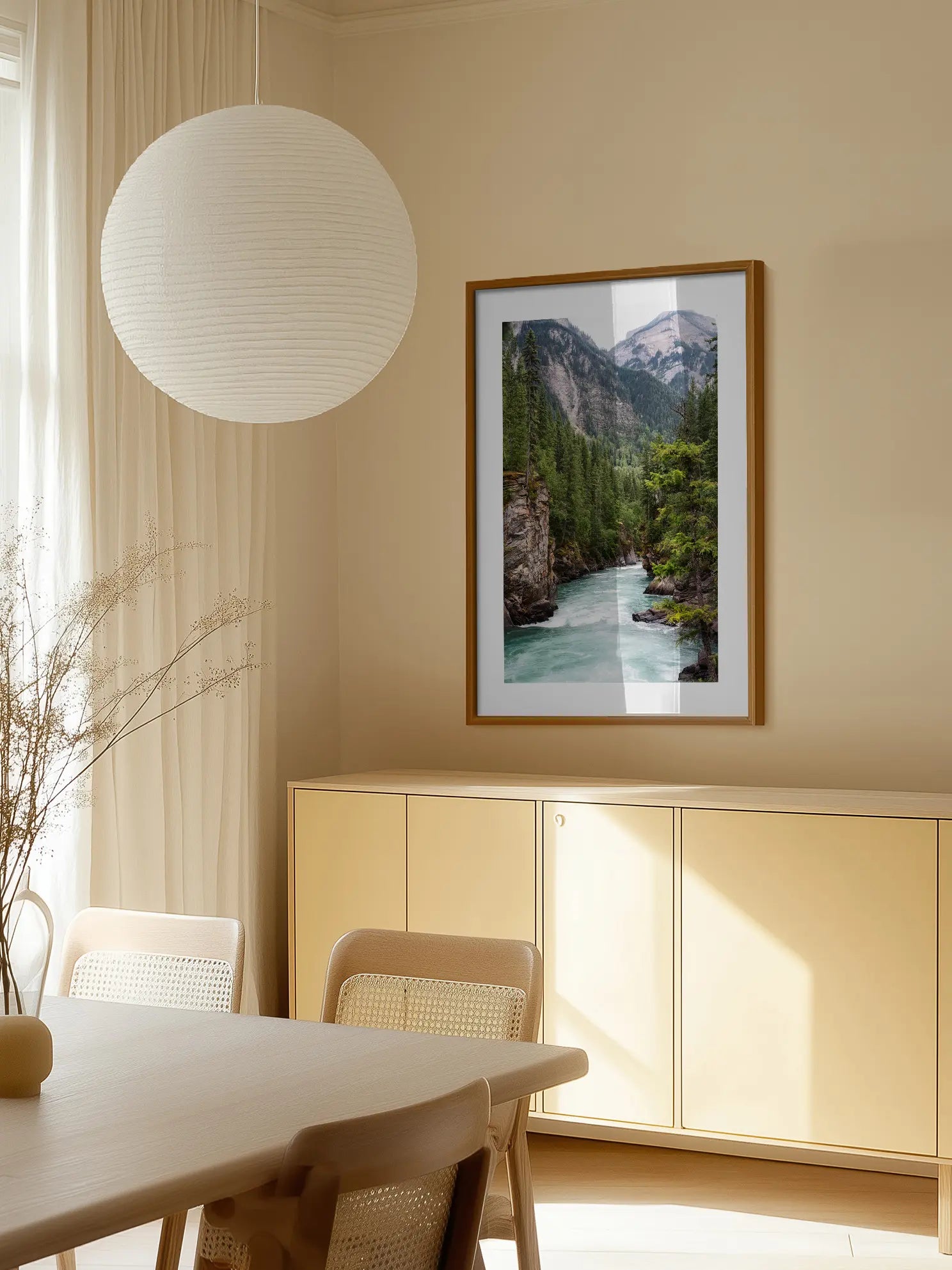 Mountain River Poster