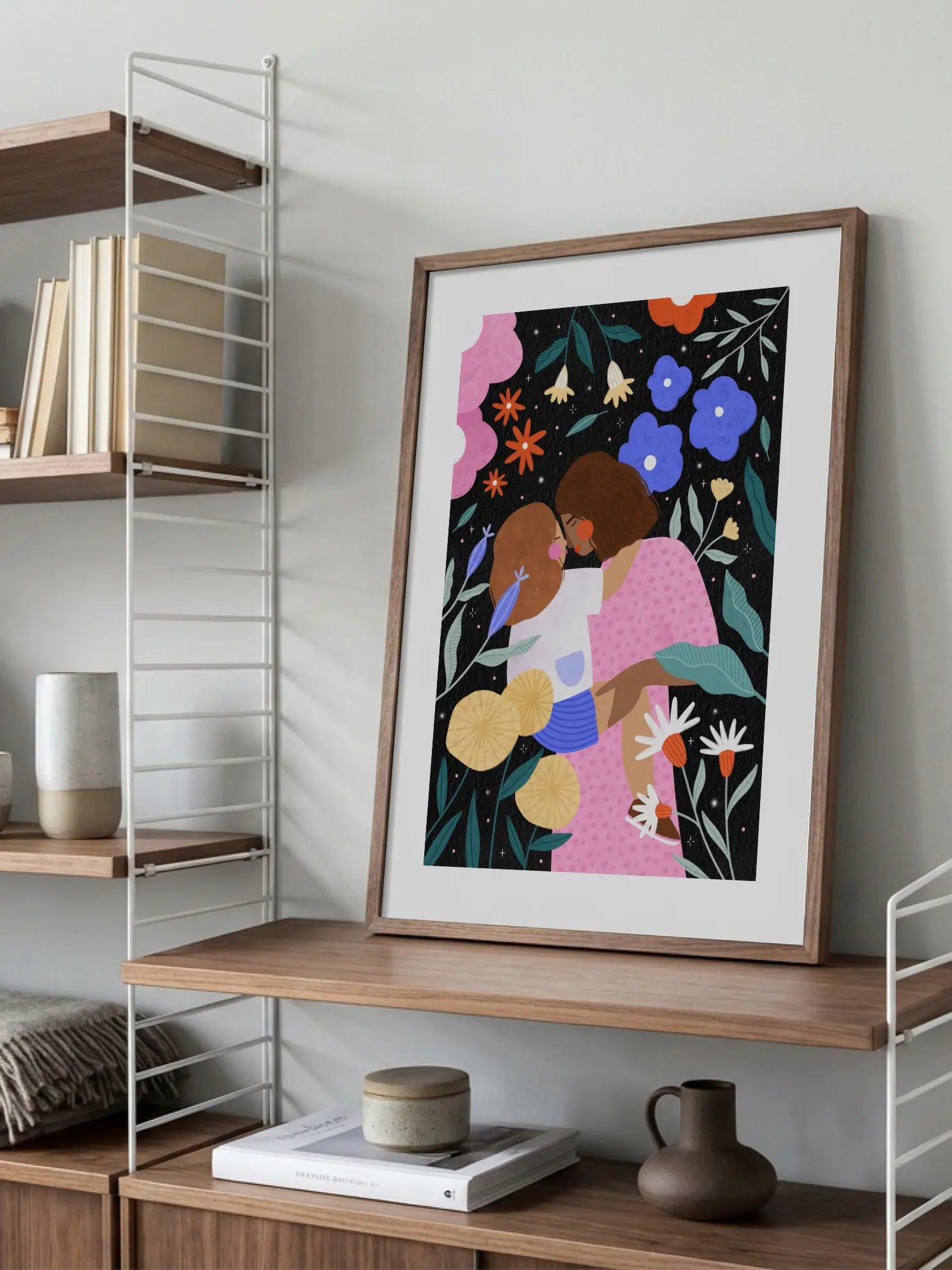 Mum and Daughter In Bloom Poster