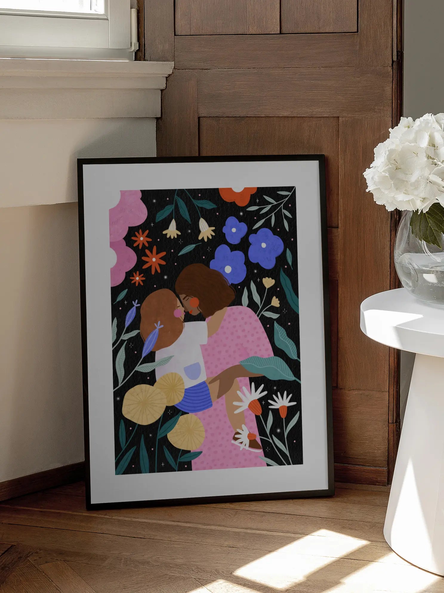 Mum and Daughter In Bloom Poster