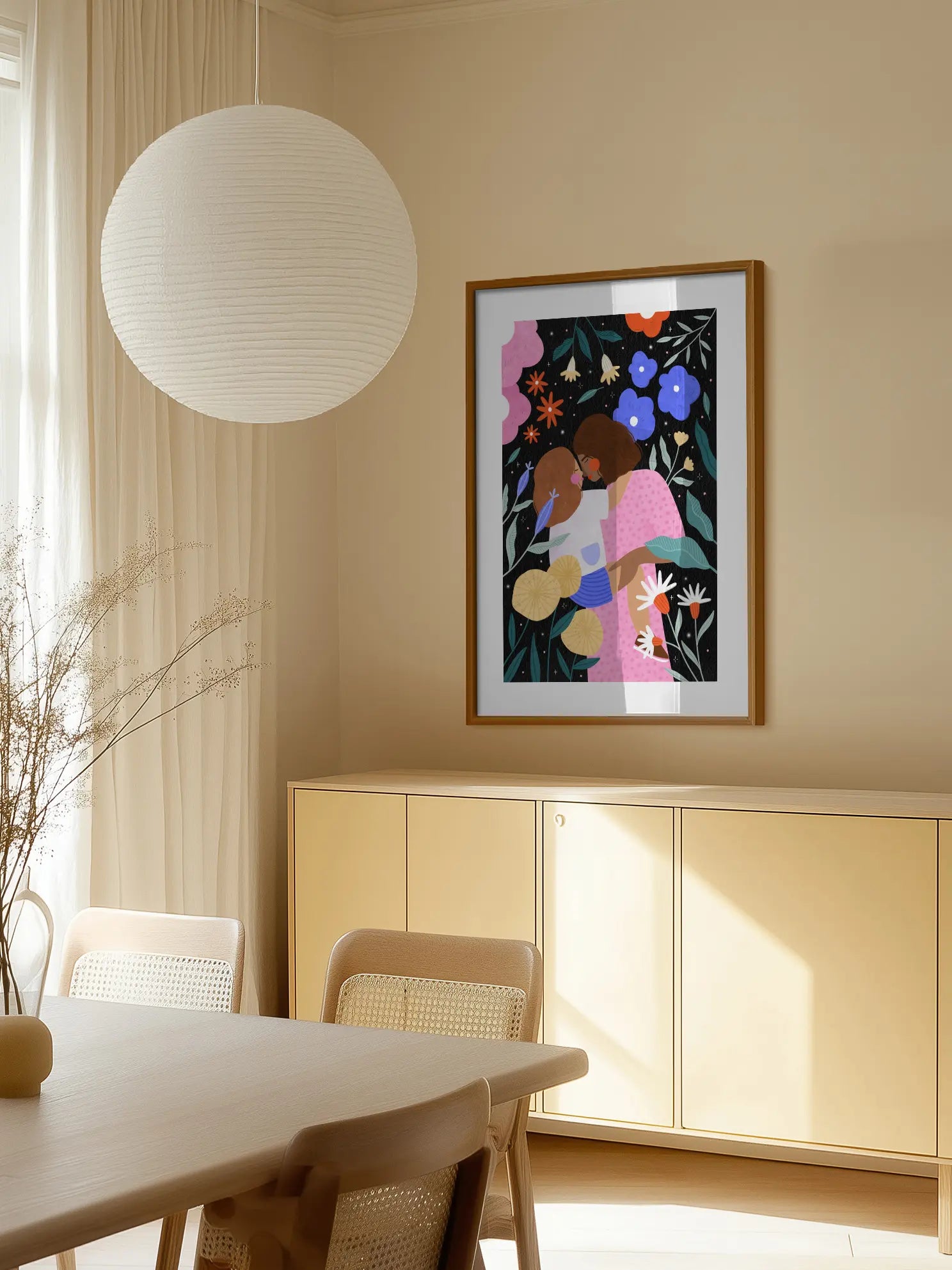 Mum and Daughter In Bloom Poster