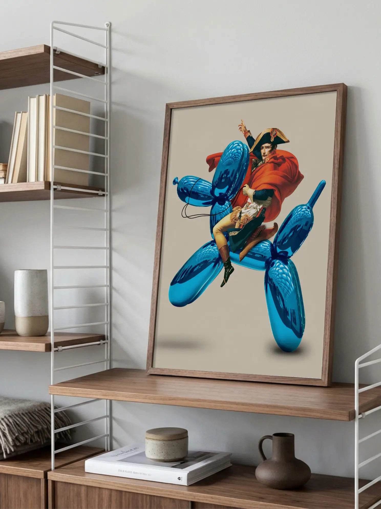 Napoleon on Balloon Dog Poster