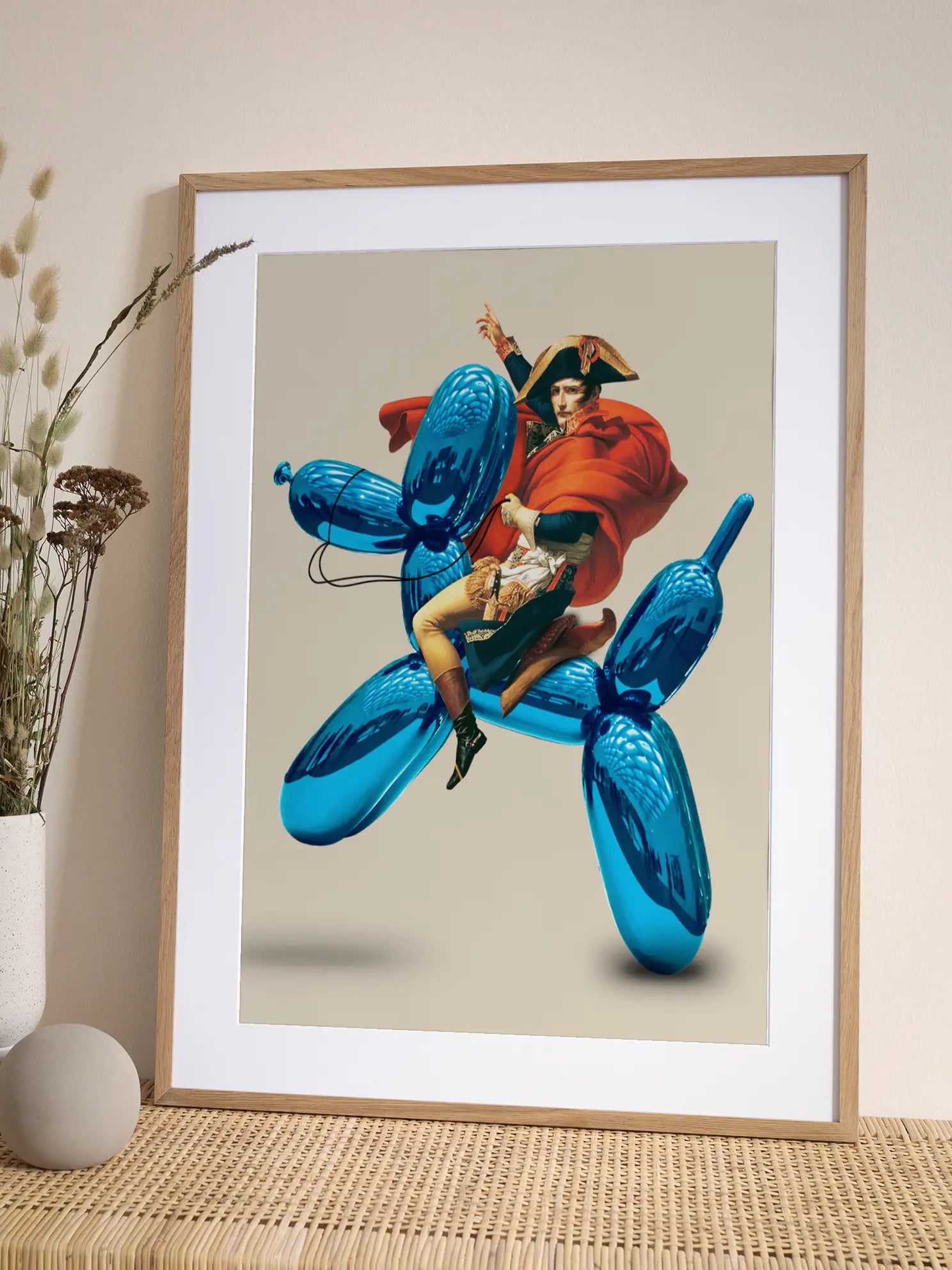 Napoleon on Balloon Dog Poster