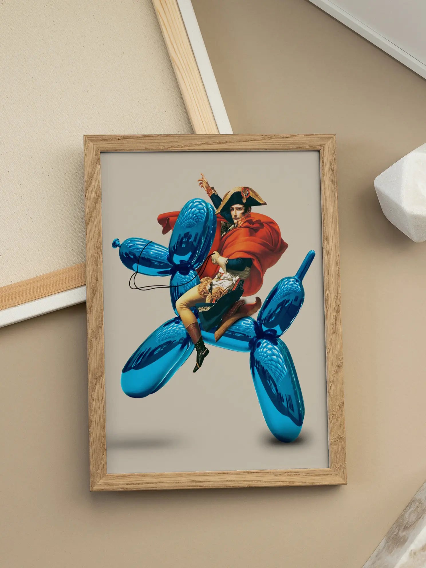 Napoleon on Balloon Dog Poster