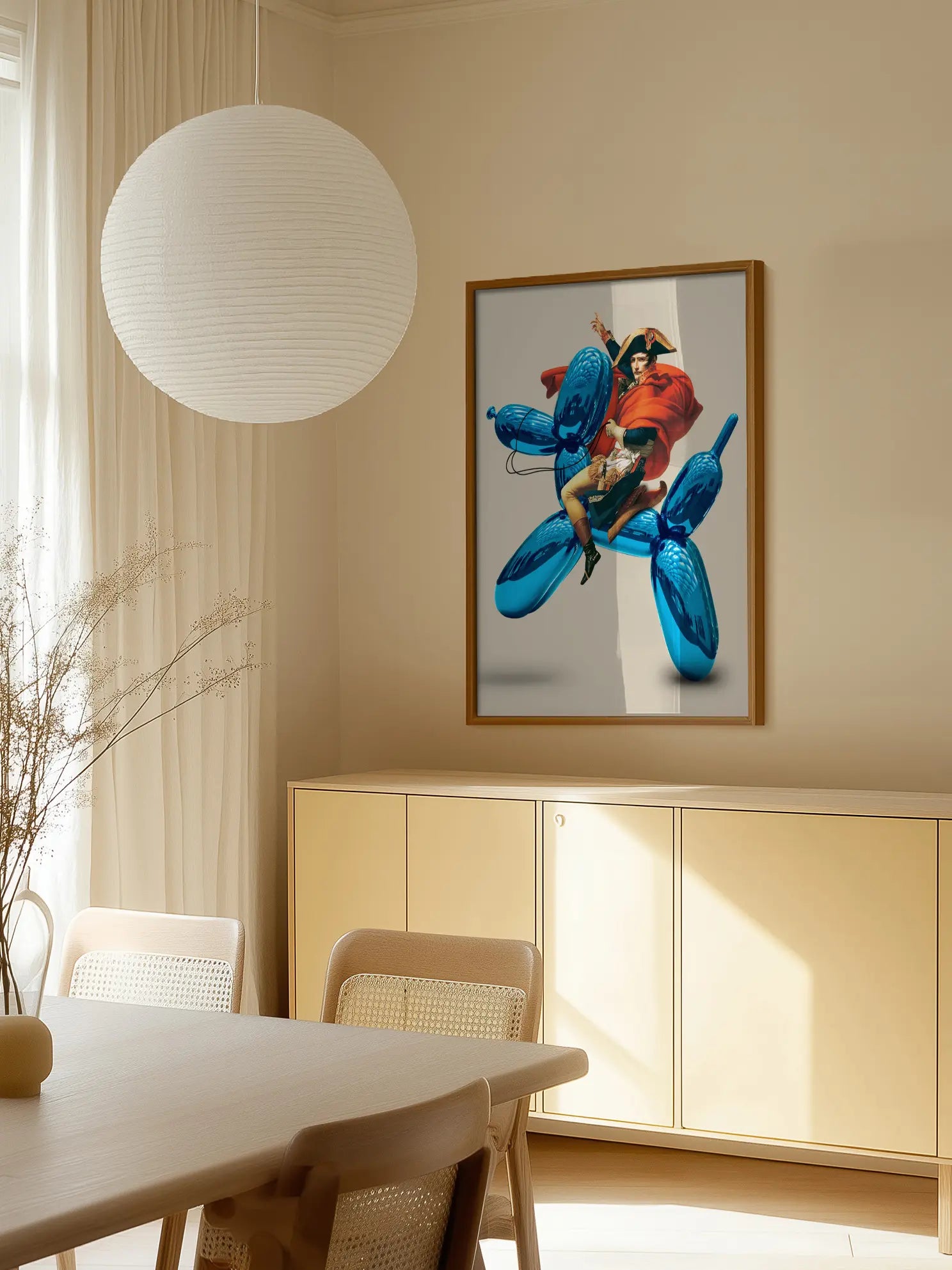 Napoleon on Balloon Dog Poster