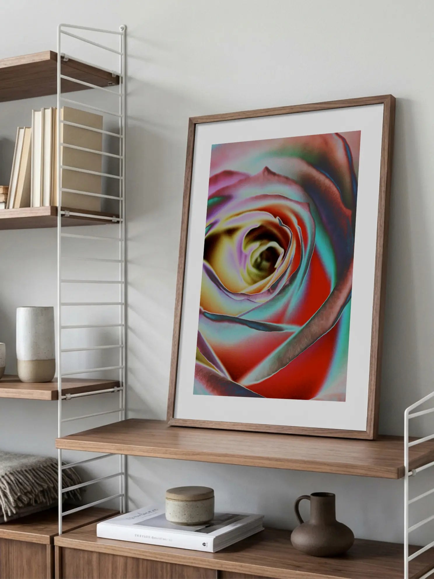 Negative Rose Poster