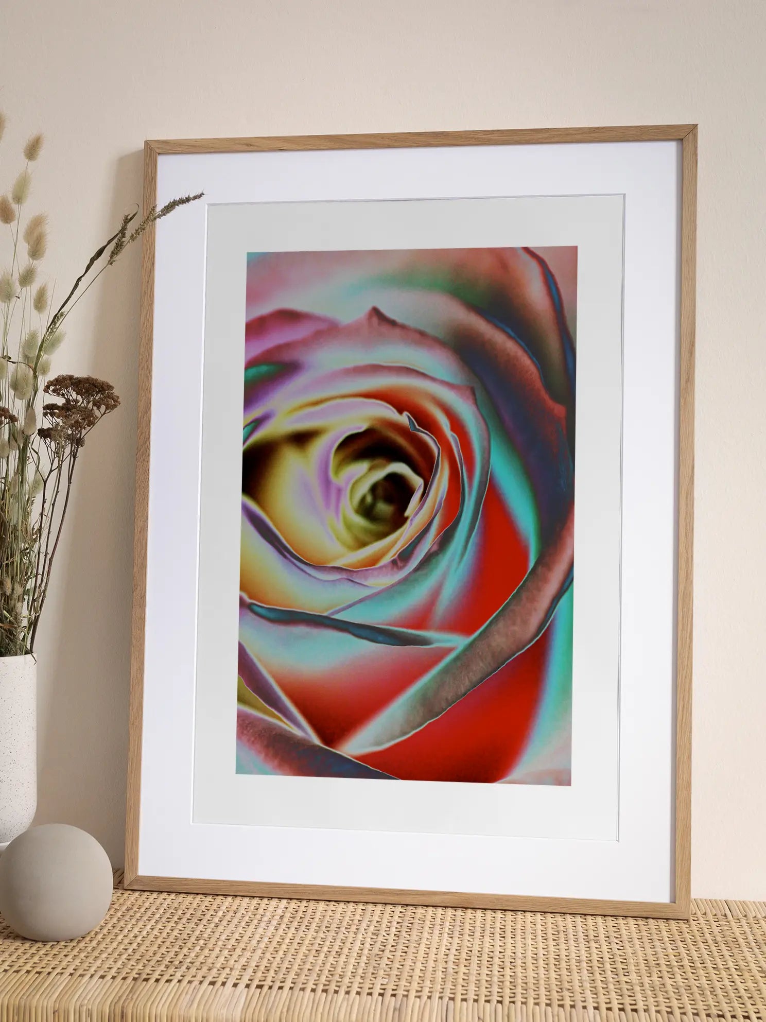 Negative Rose Poster