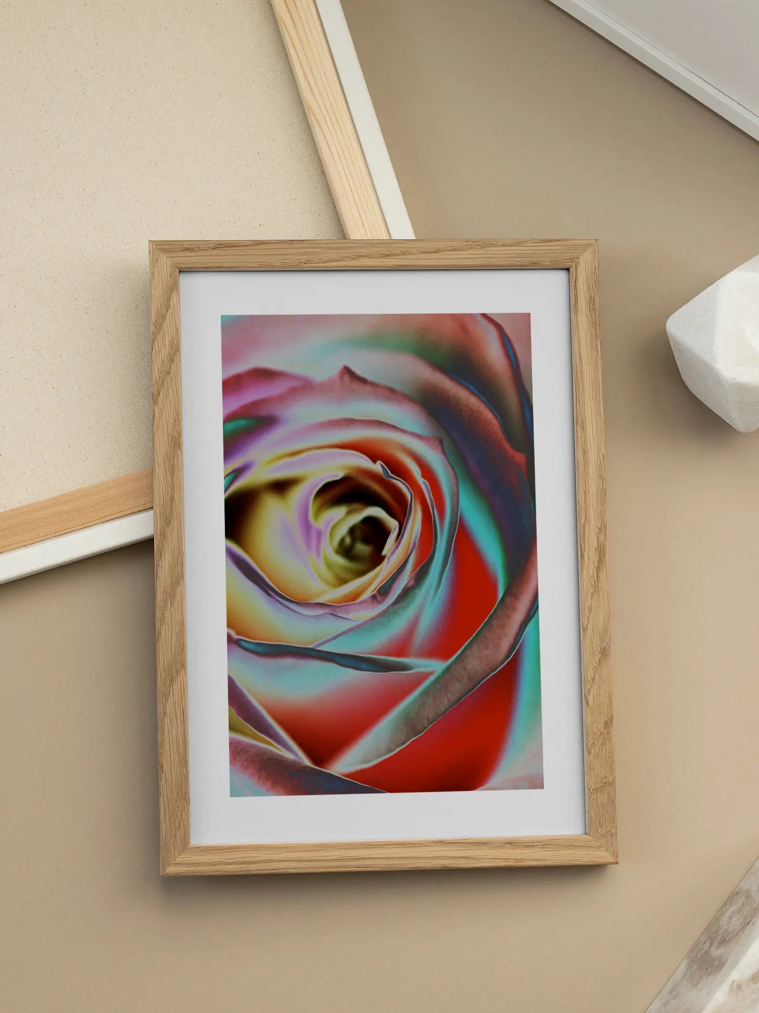 Negative Rose Poster