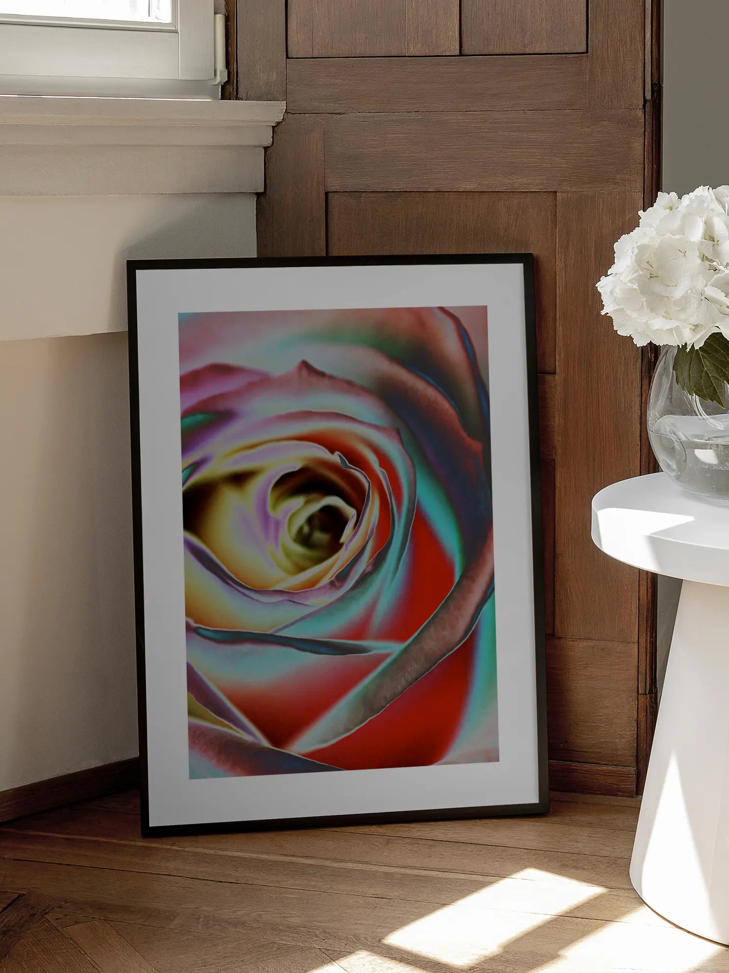 Negative Rose Poster