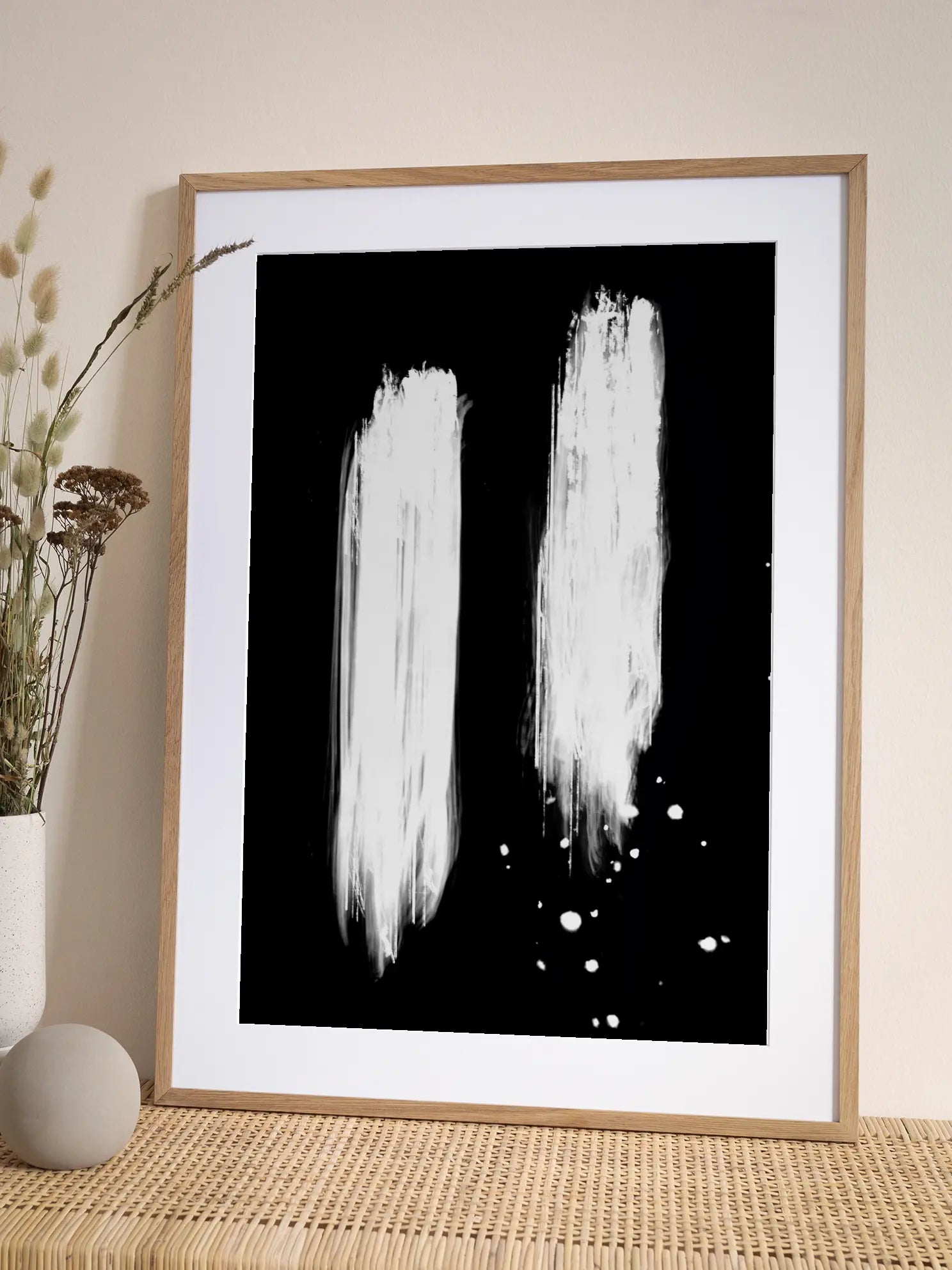 Negative Strokes Poster