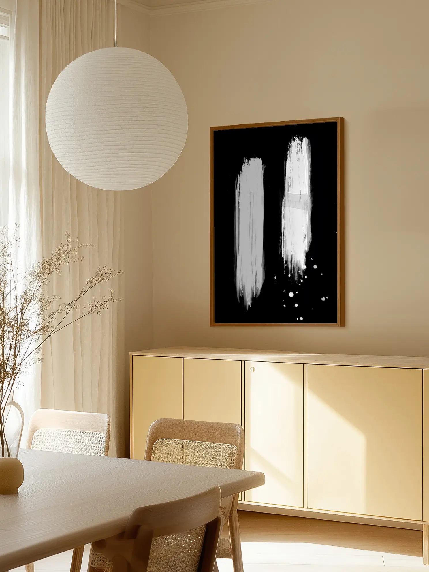 Negative Strokes Poster