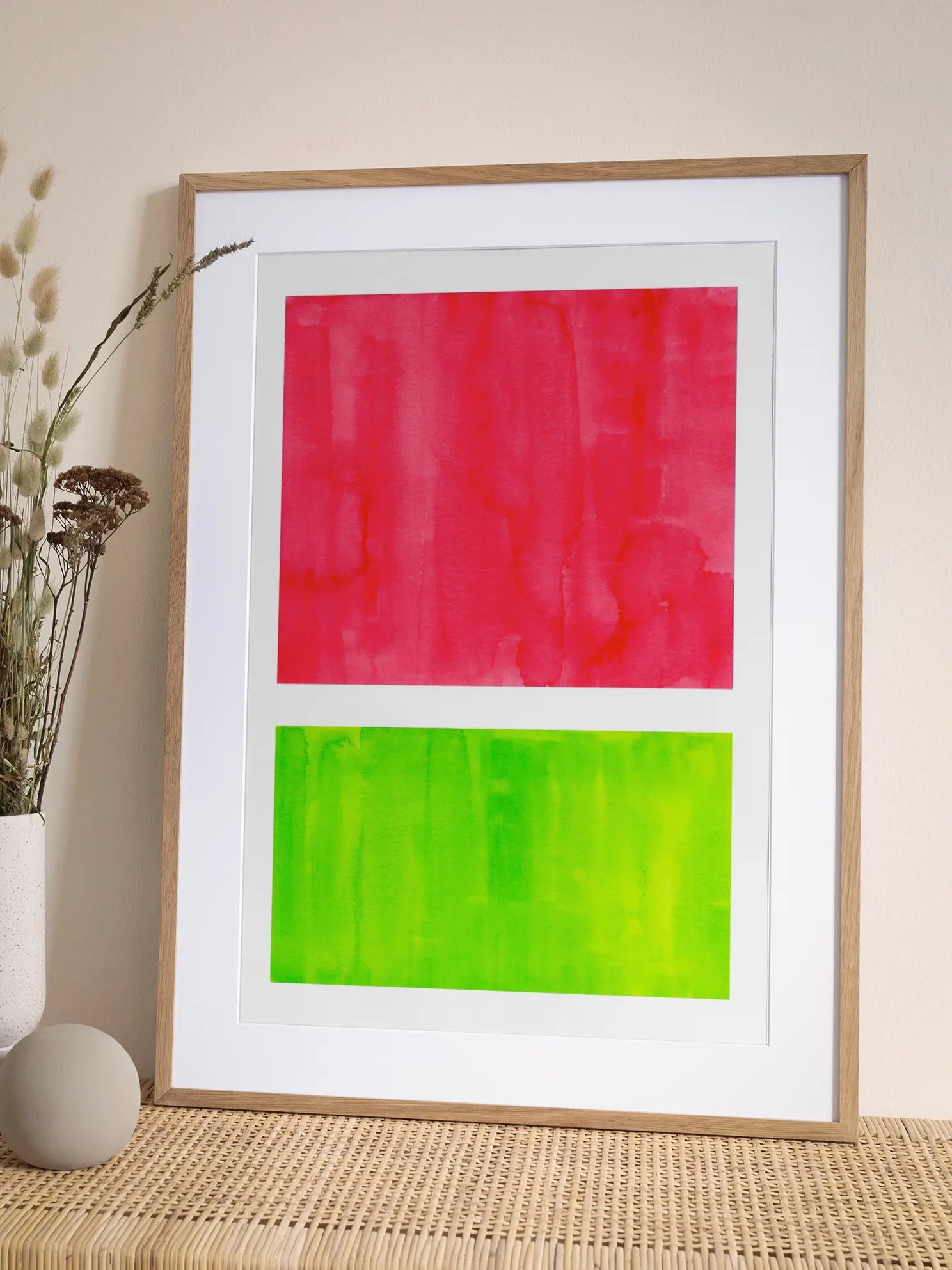 Neon Watermelon Poster